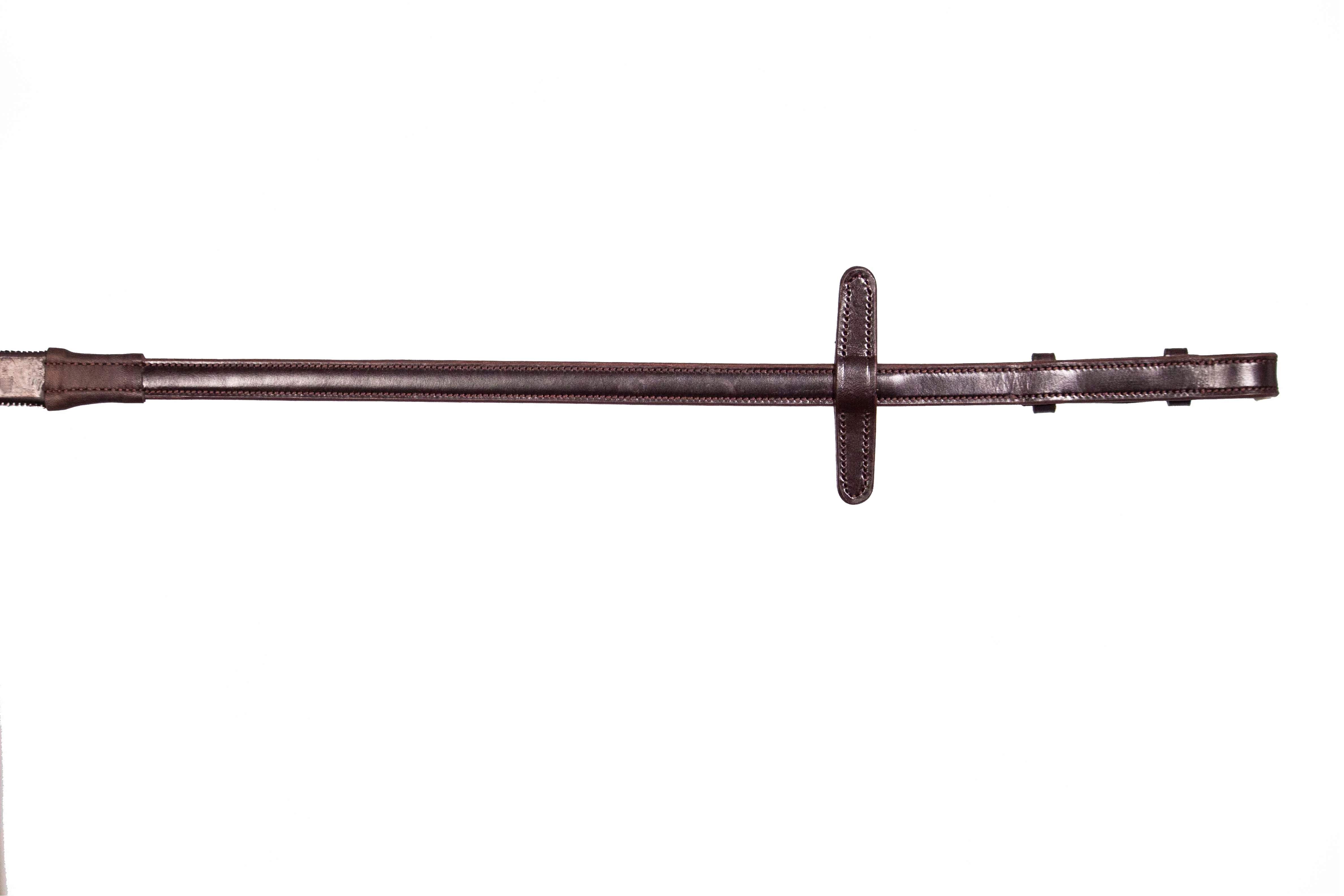 Henry James Small Pimple Hybrid Rubber Reins With Leather Stoppers - Image 7