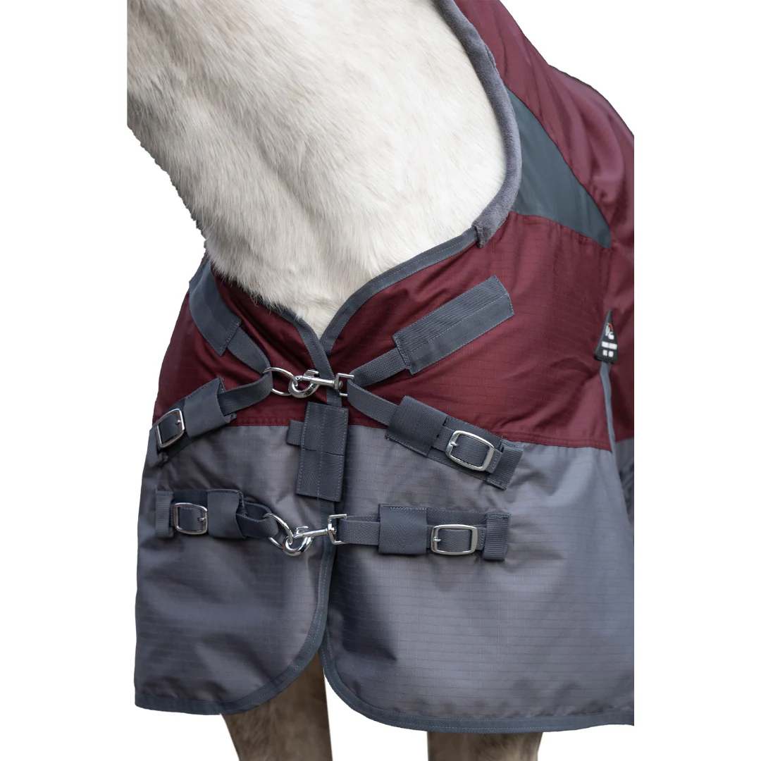 HKM 600D 100g High Neck Turnout Rug -Yukon- - Image 2