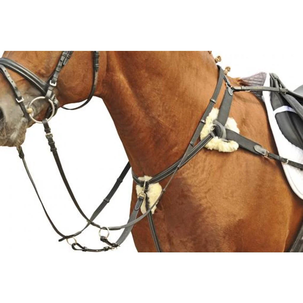 HKM Breastplate/Martingale With Lambswool 4154 - Image 2