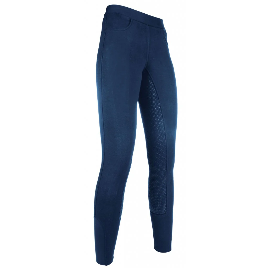 HKM Yvi Full Seat Silicone Children's Riding Leggings - Image 3