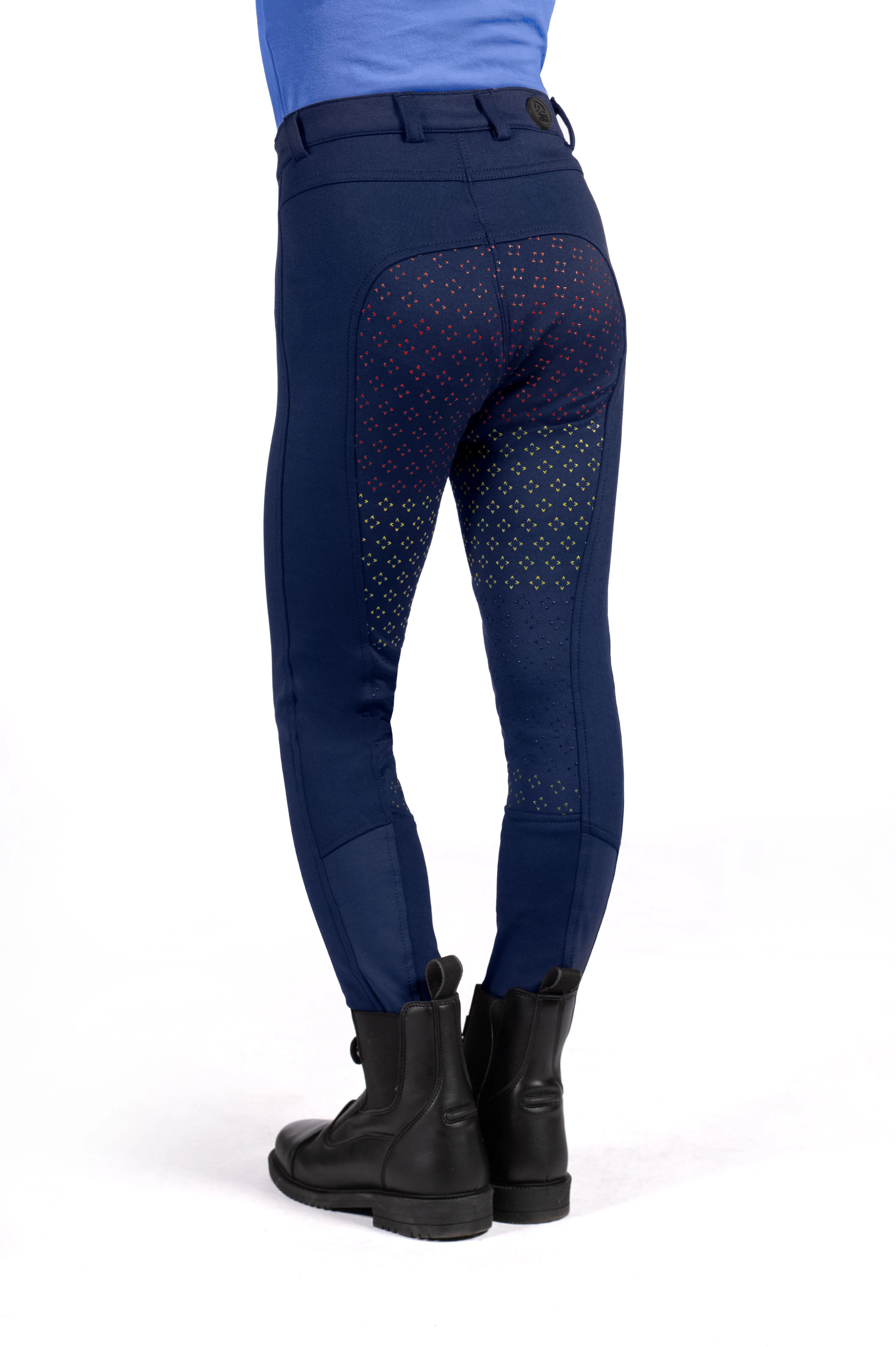 HKM Children's Silicone Full Seat Riding Breeches -Mia- - Image 6