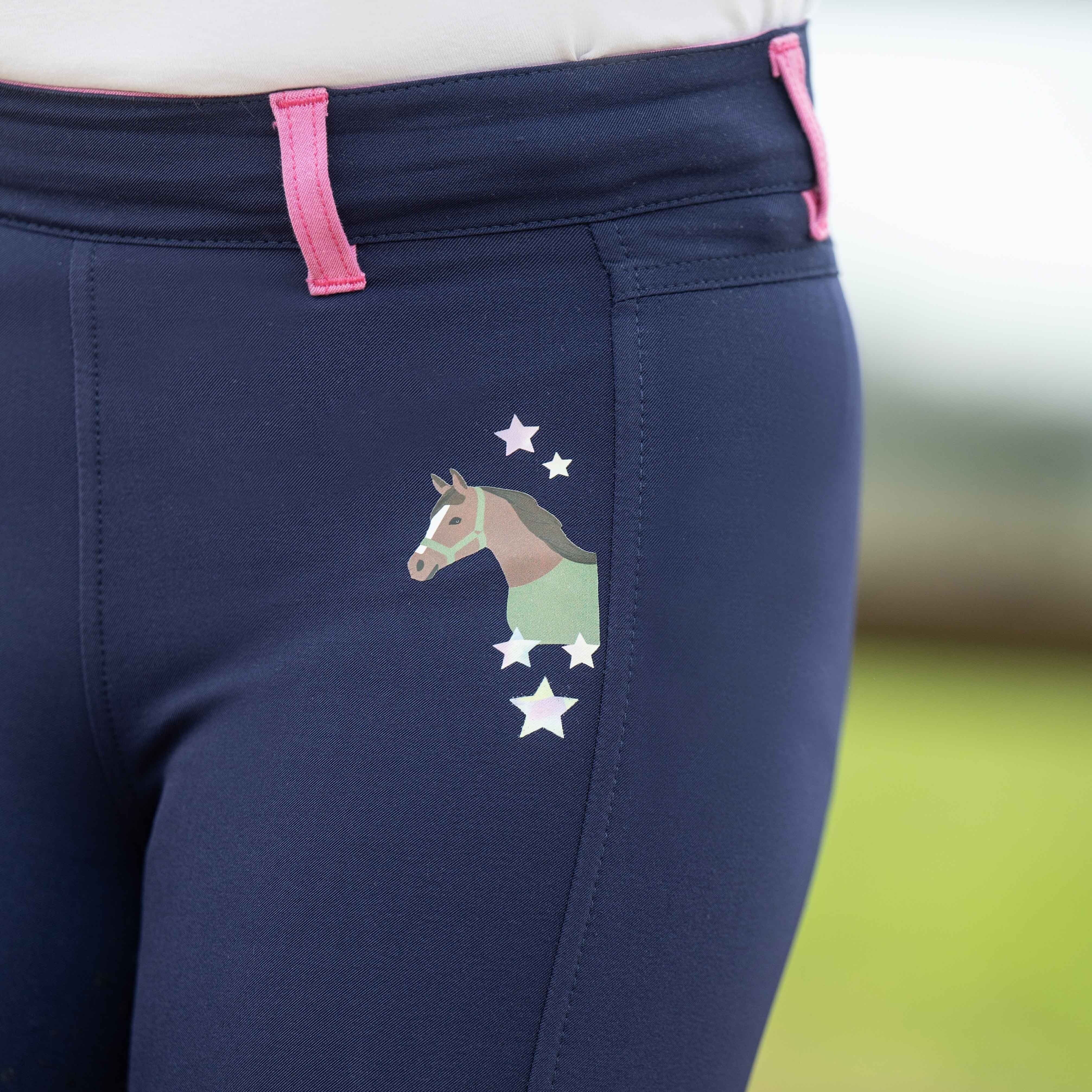 HKM Children's Silicone Full Seat Riding Tights -Pony Dream II- - Image 12