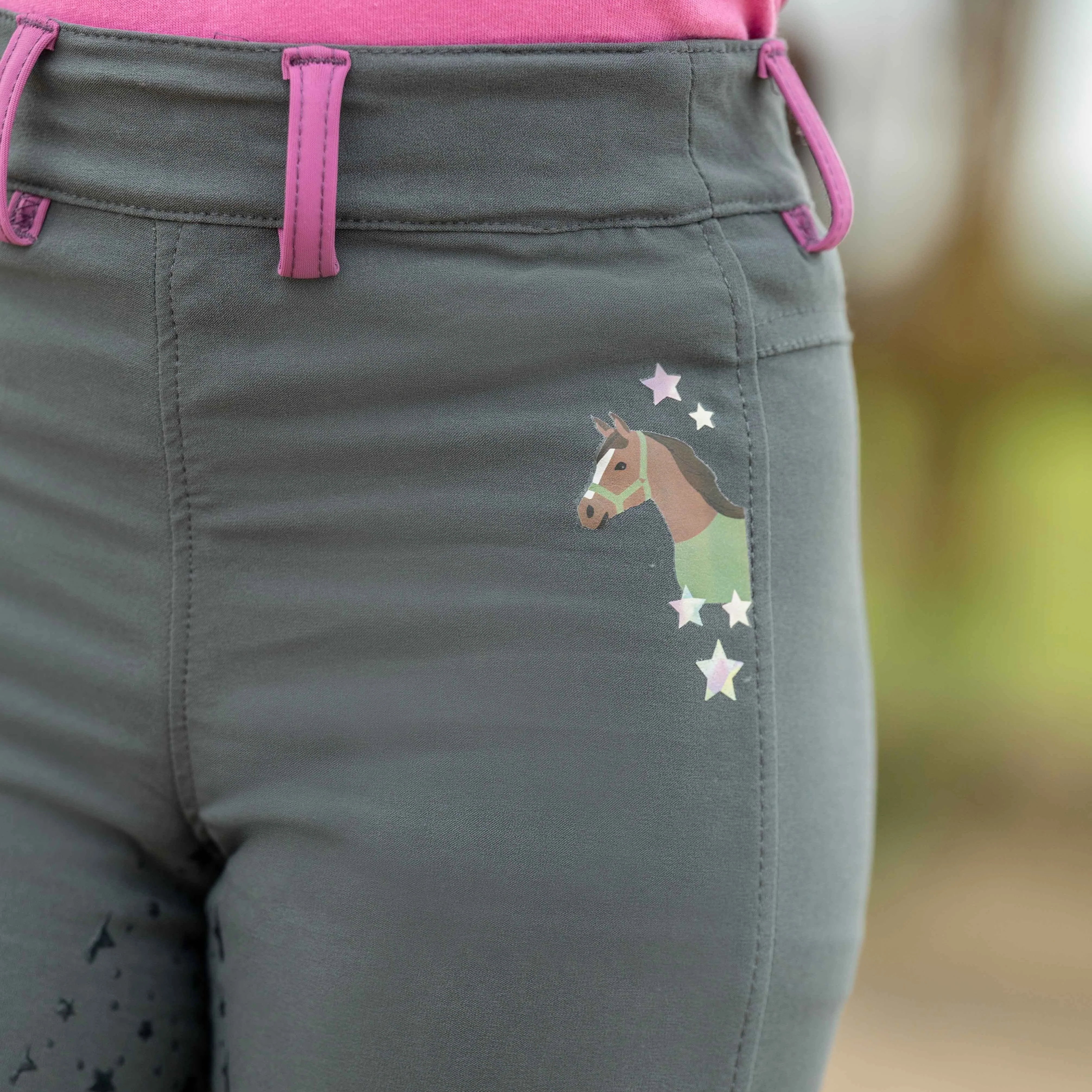 HKM Children's Silicone Full Seat Riding Tights -Pony Dream II- - Image 18