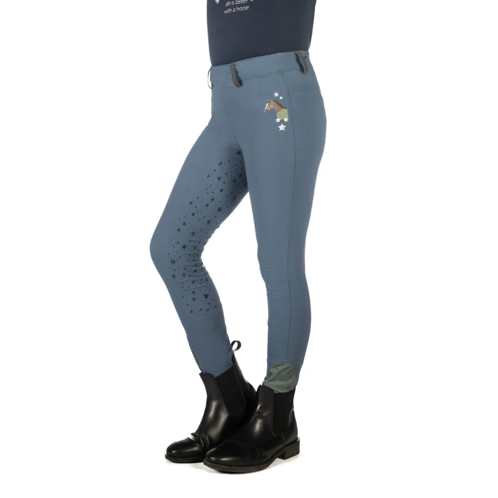HKM Children's Silicone Full Seat Riding Tights -Pony Dream II- - Image 5