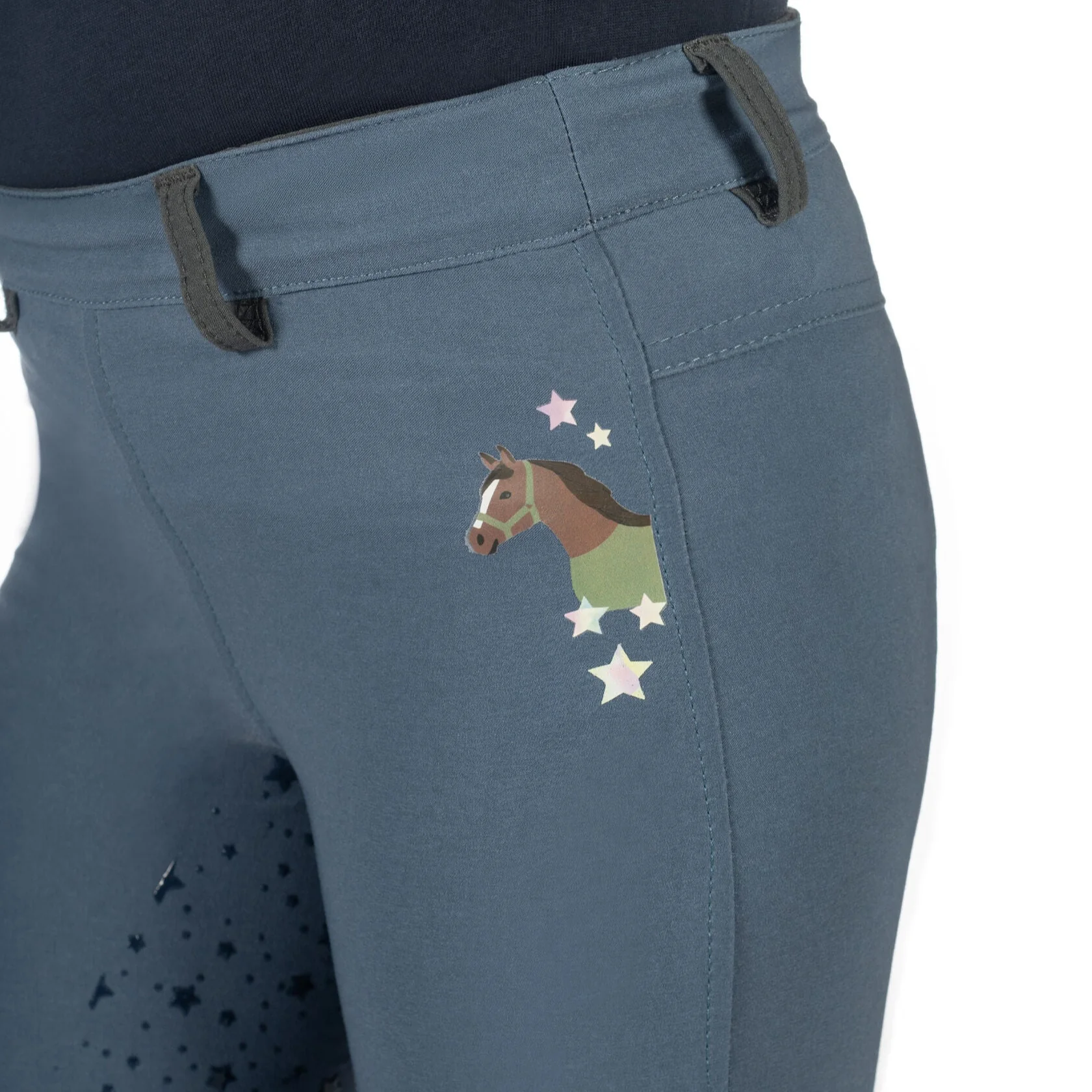 HKM Children's Silicone Full Seat Riding Tights -Pony Dream II- - Image 6