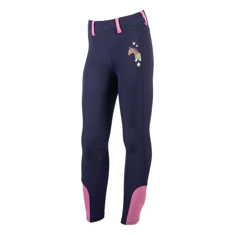 HKM Children's Silicone Full Seat Riding Tights -Pony Dream II- - Image 8