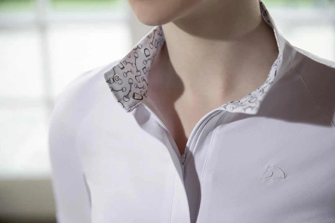 HKM Hunter Long Sleeve Competition Shirt - Image 6