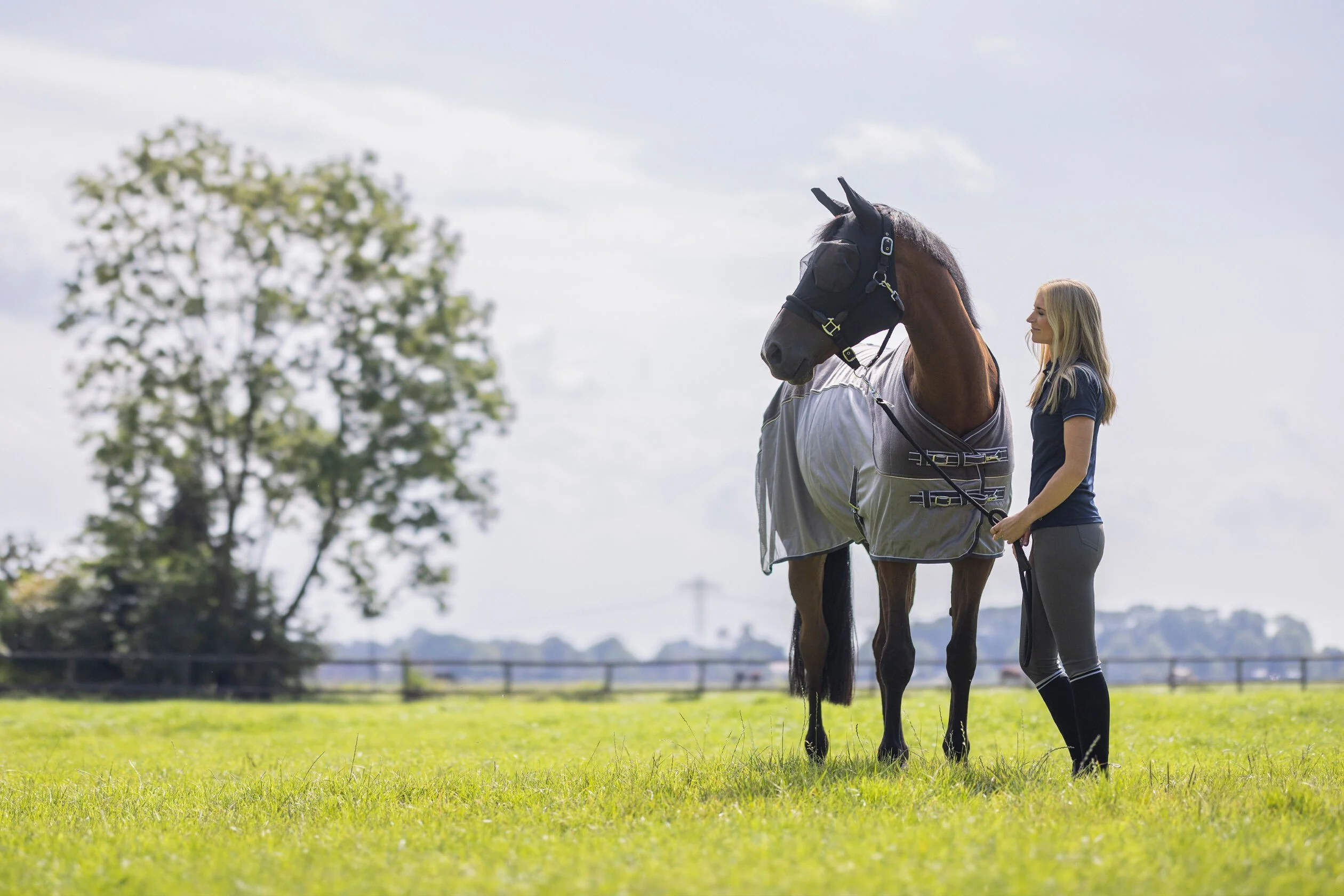 HKM Fly Rug With Fleece -Comfort- - Image 3