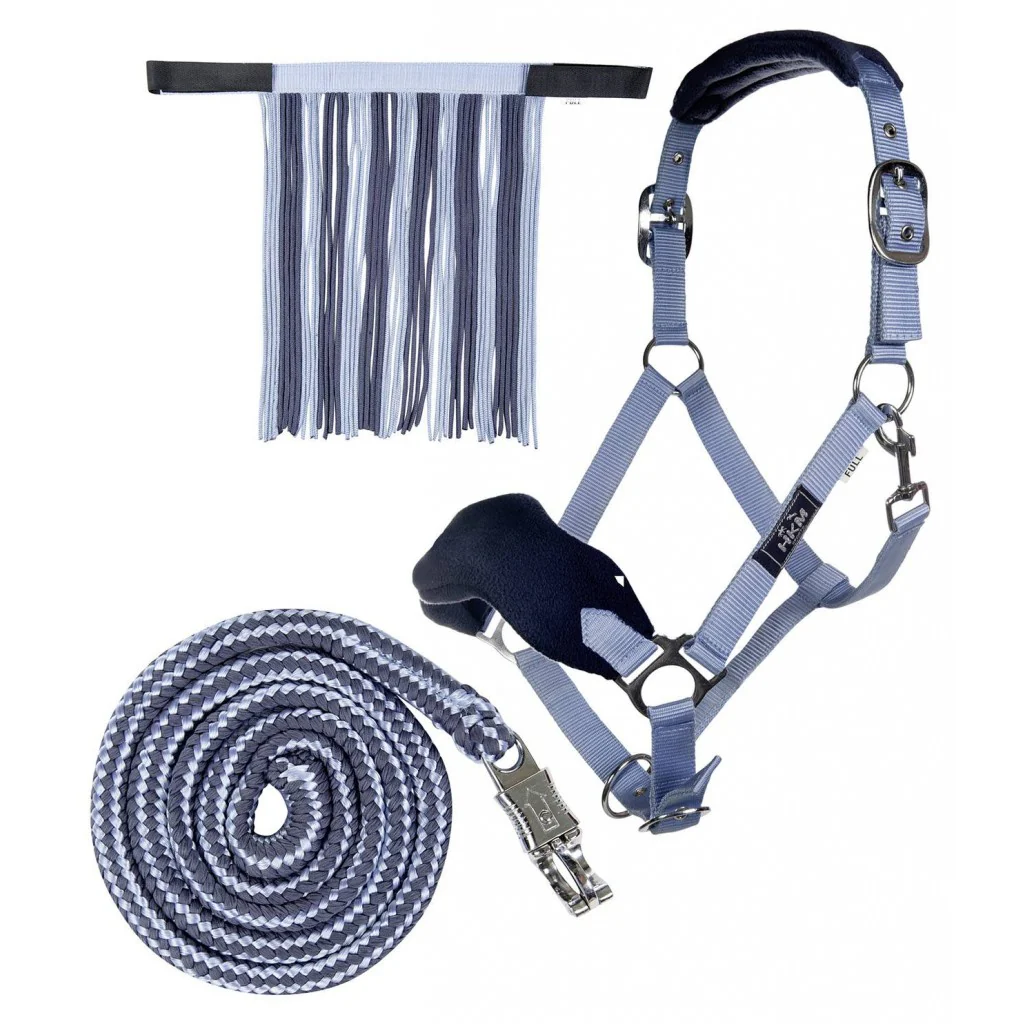 HKM Head Collar & Lead Rope with Panic Hook & Fly Fringe - Image 4