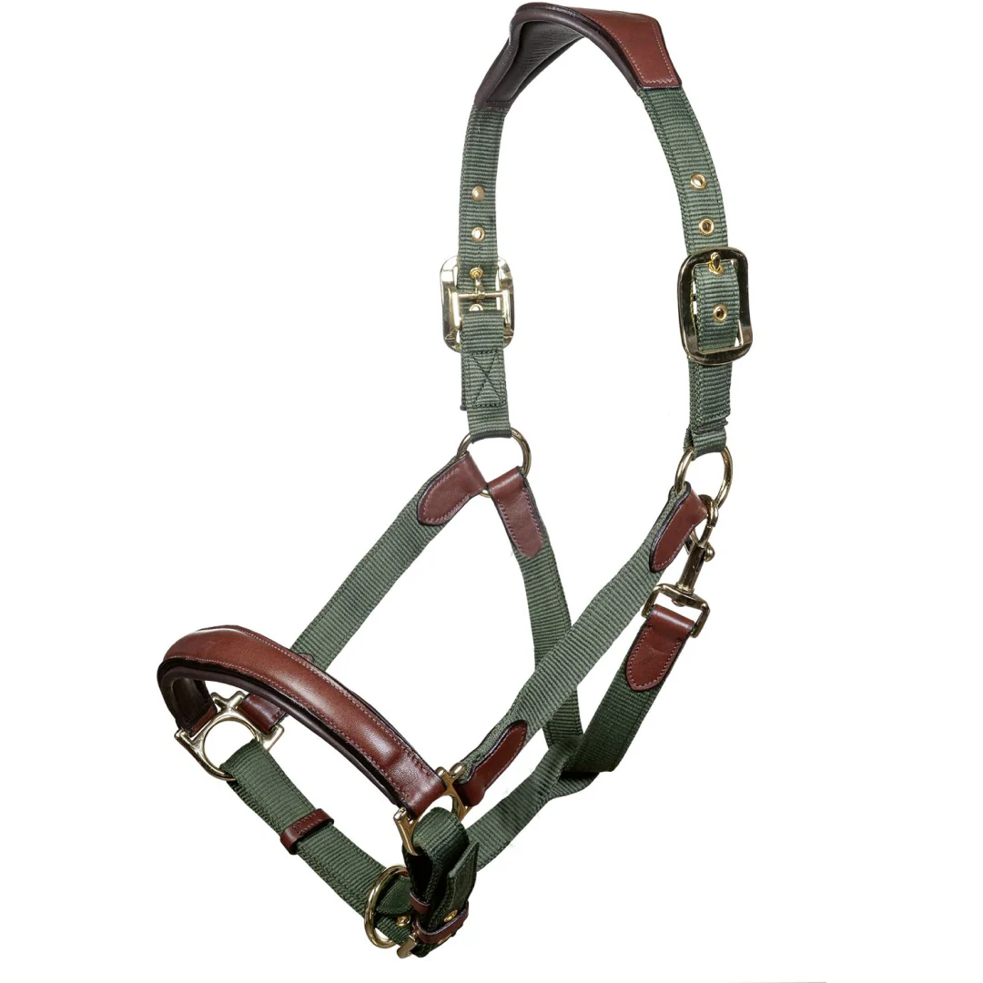 HKM Luna Leather & Nylon Head Collar