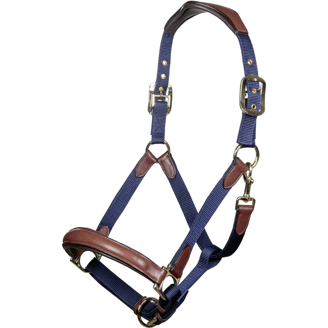 HKM Luna Leather & Nylon Head Collar - Image 4