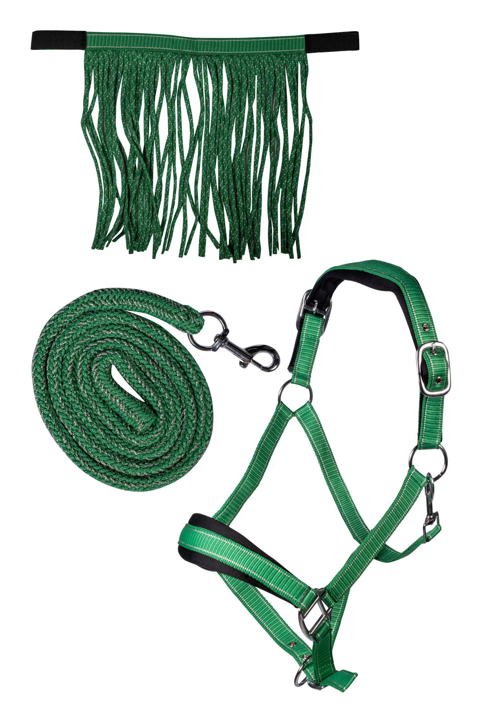 HKM Head Collar Set -Lilly- with Snap Hook & Fly Fringe - Image 2