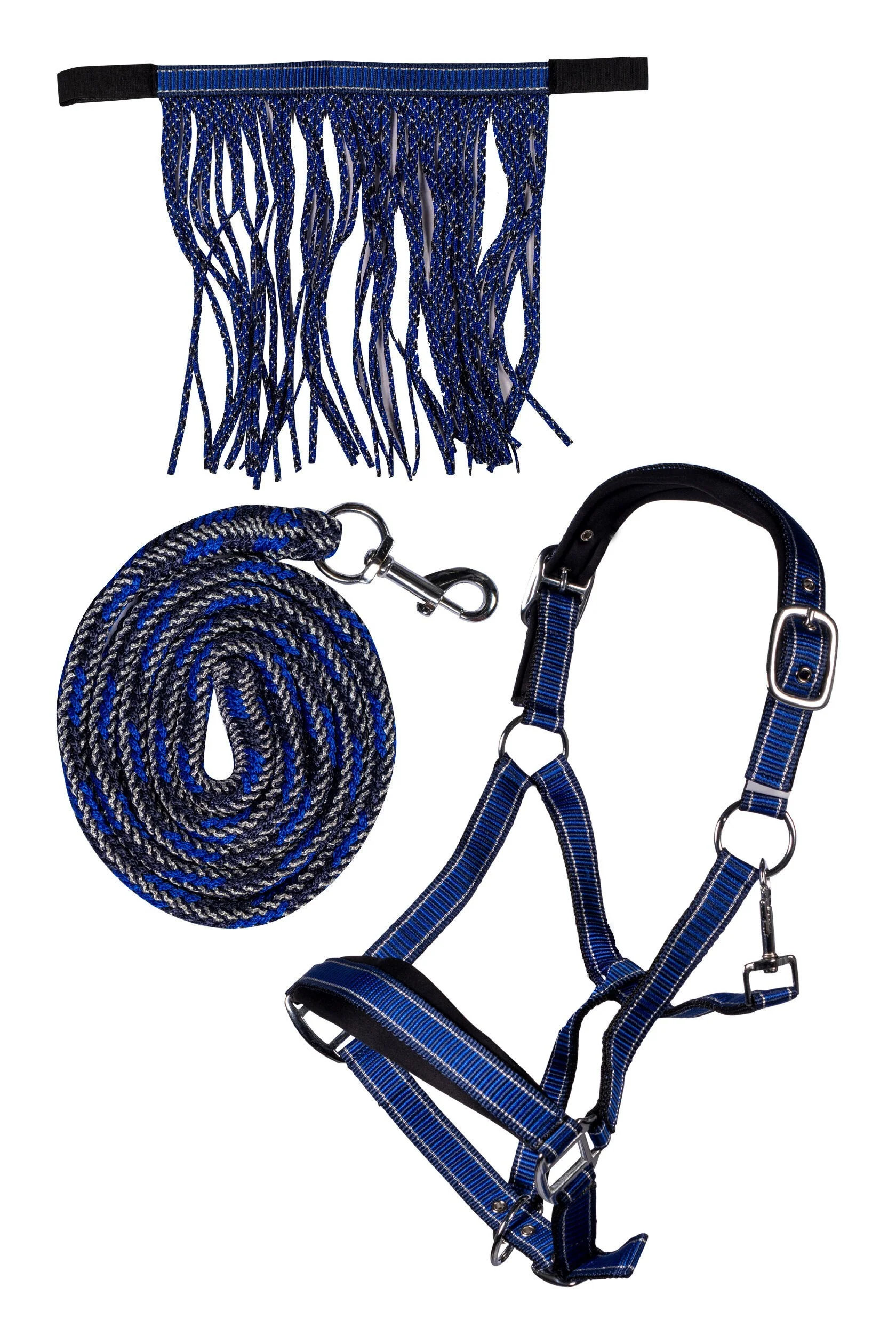 HKM Head Collar Set -Lilly- with Snap Hook & Fly Fringe - Image 3