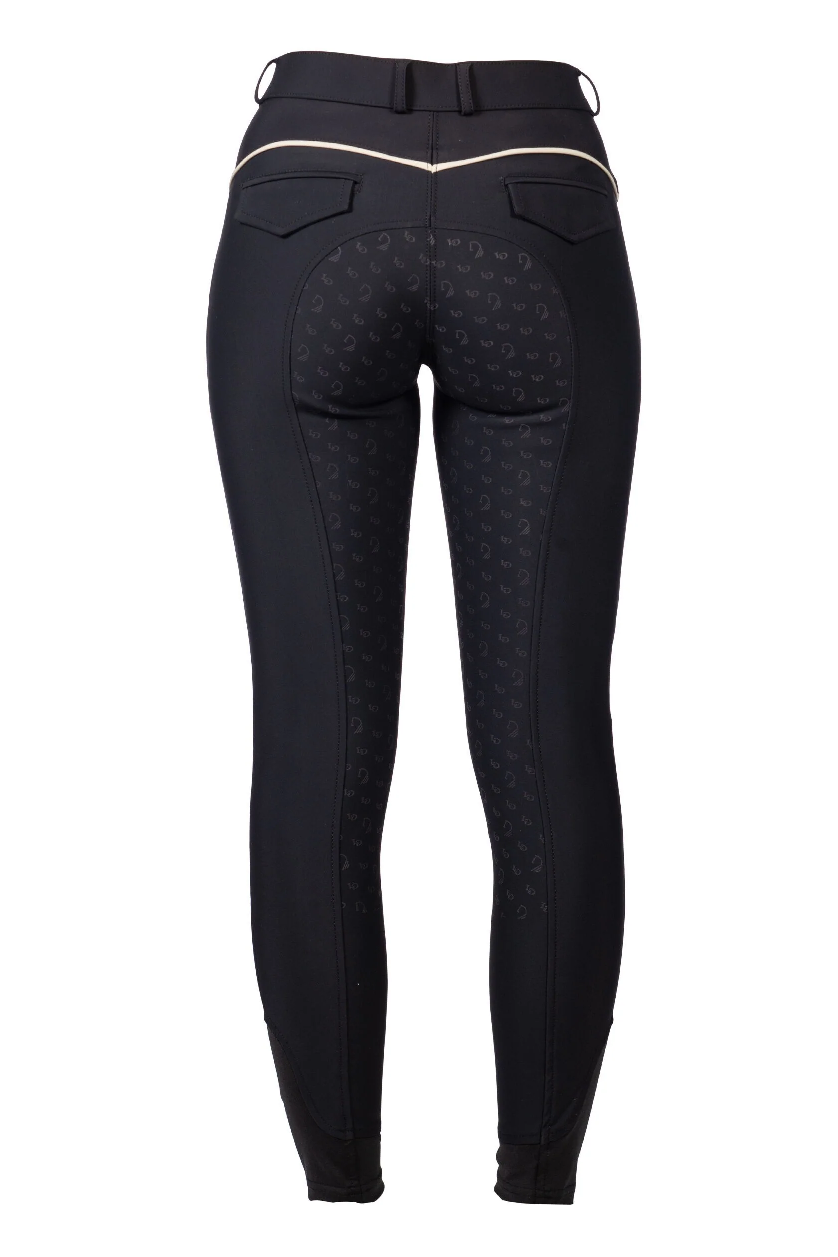 HKM Ladies Silicone Full Seat Riding Breeches -Limone- - Image 5