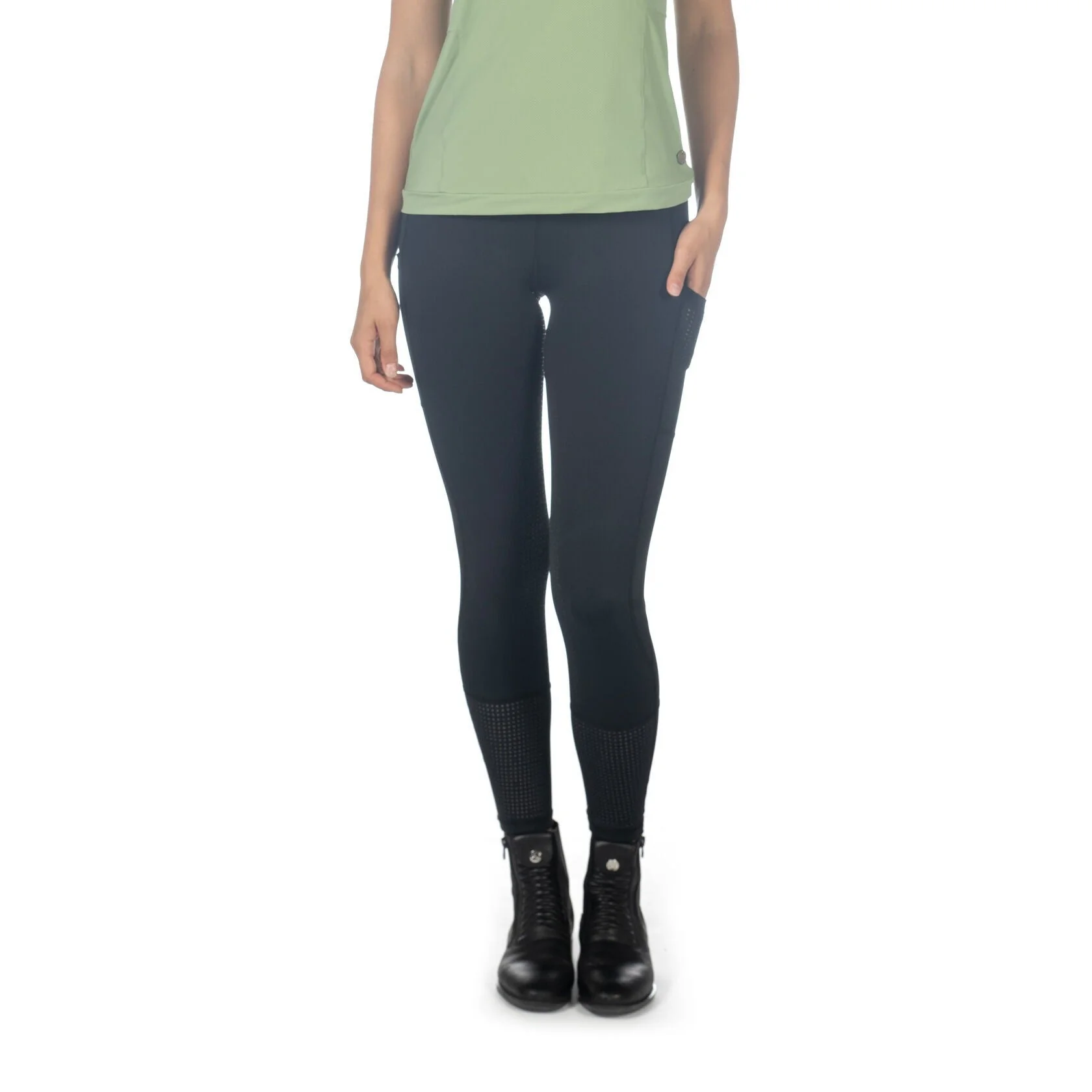 HKM Ladies Silicone Full Seat Riding Tights -Juna- - Image 20