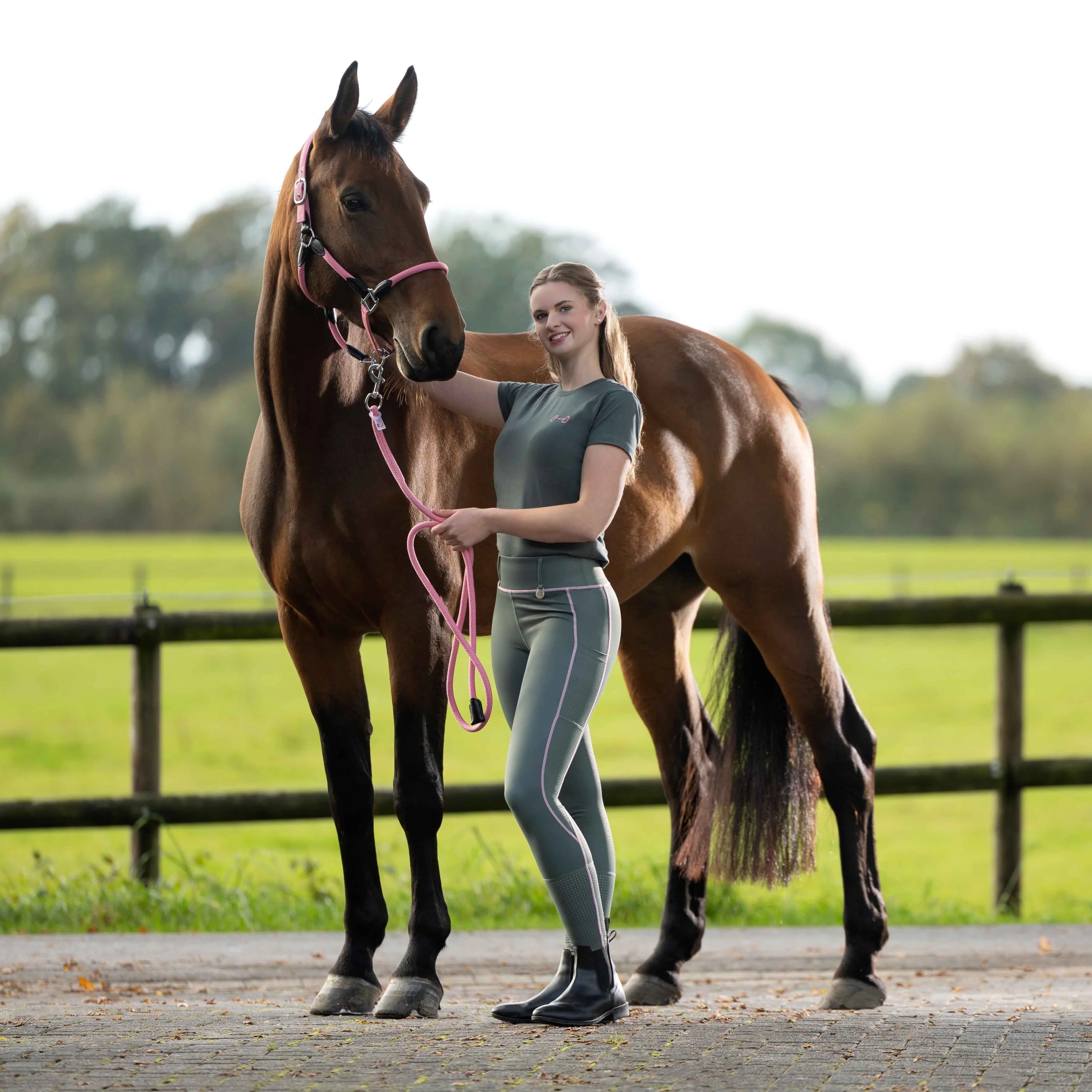 HKM Ladies Silicone Full Seat Riding Tights -Juna- - Image 43