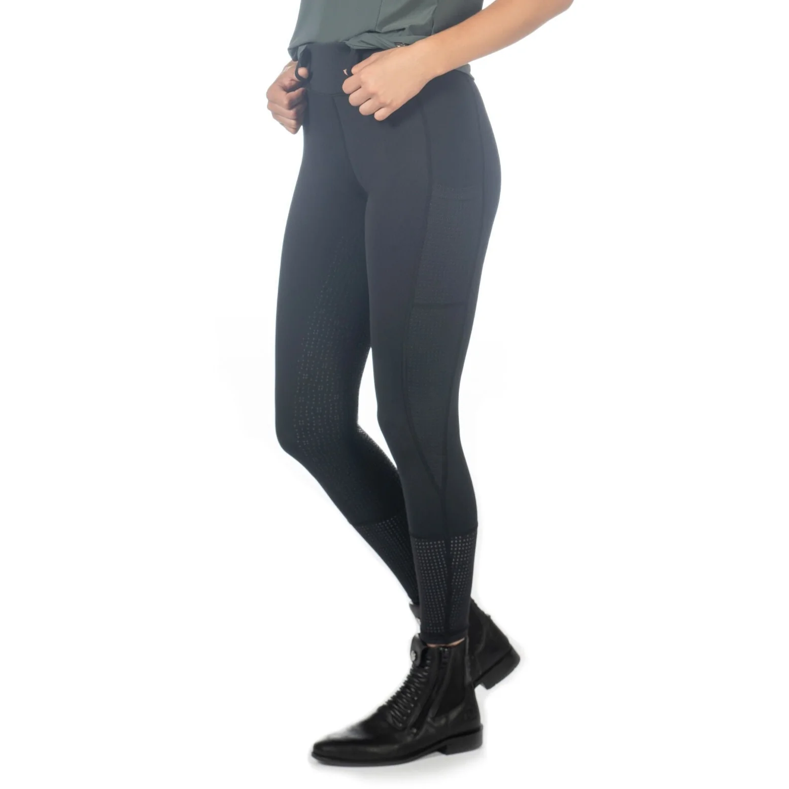 HKM Ladies Silicone Full Seat Riding Tights -Juna- - Image 48