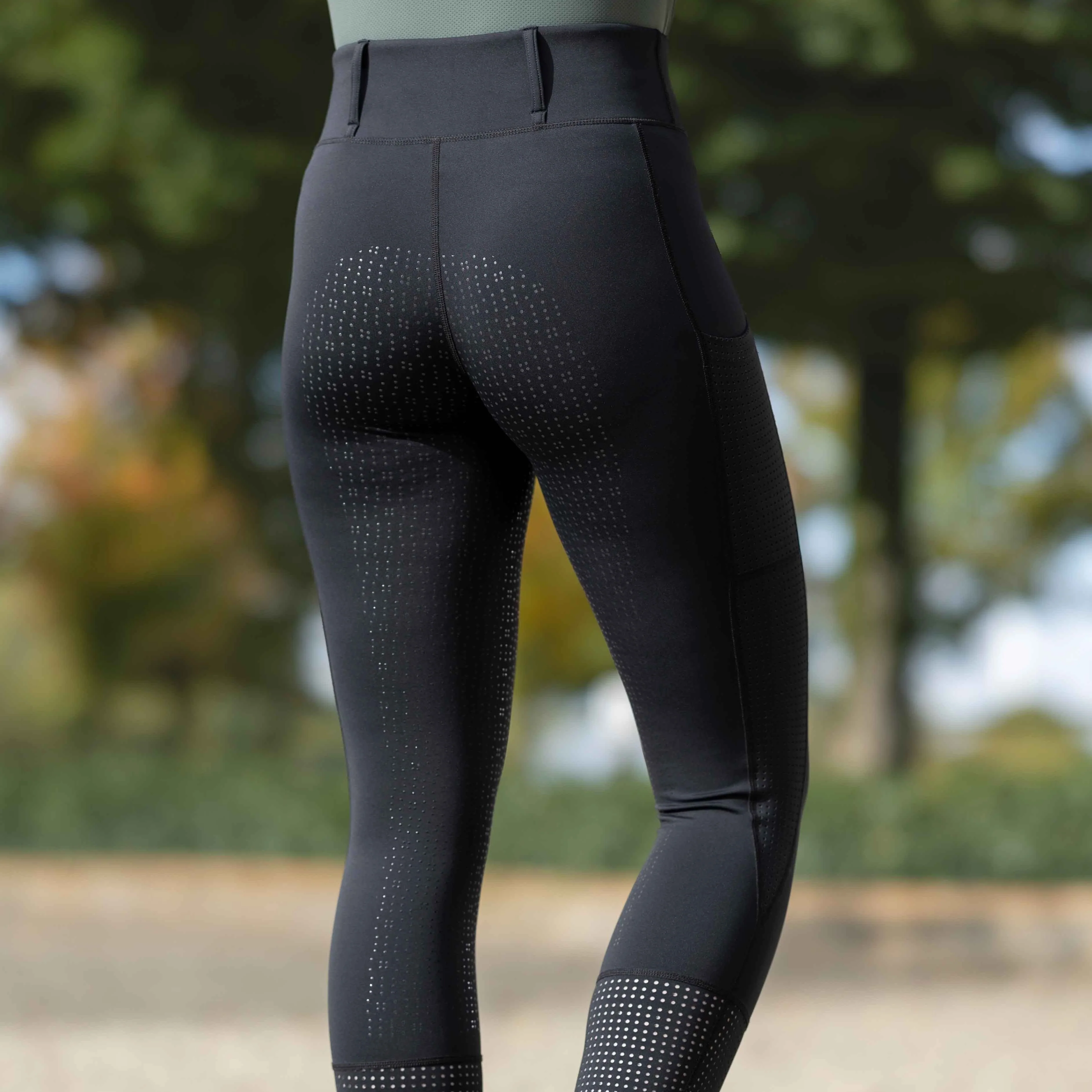 HKM Ladies Silicone Full Seat Riding Tights -Juna- - Image 56
