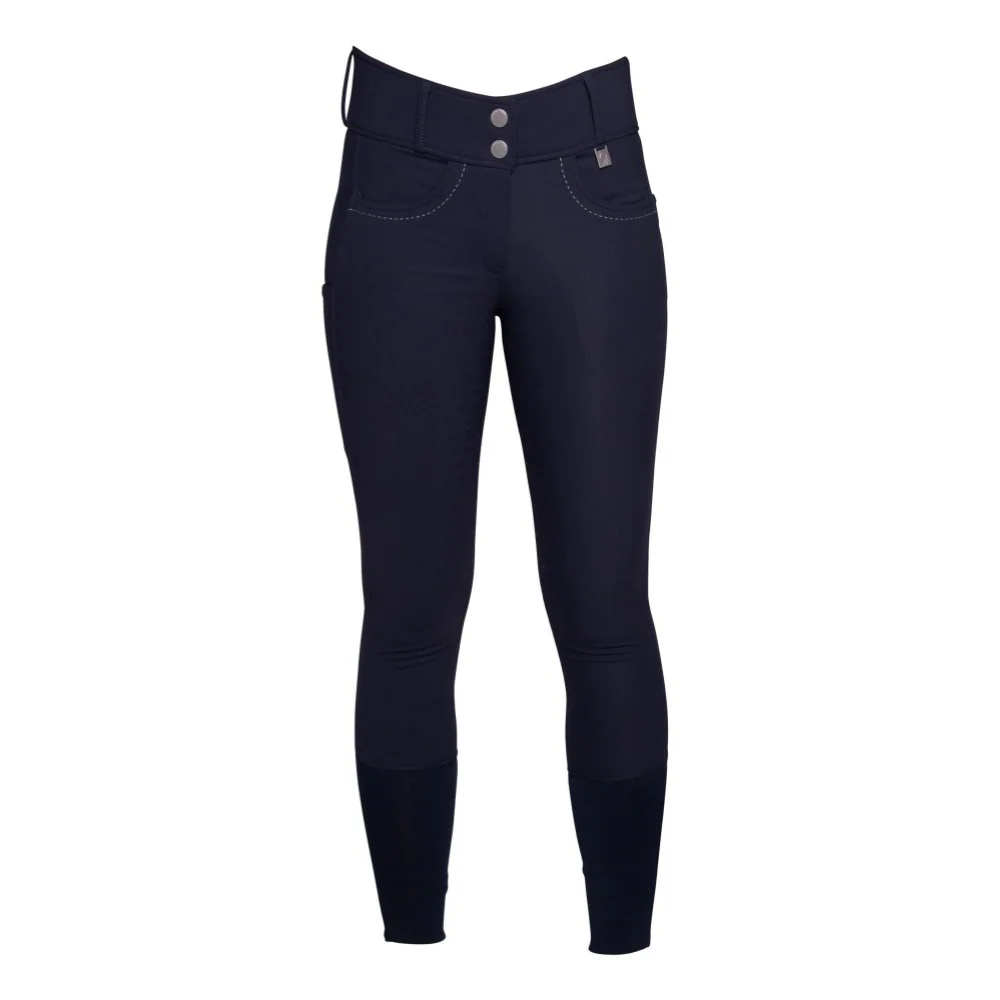 HKM Ladies Silicone Knee Patch Riding Breeches -Arezzo-