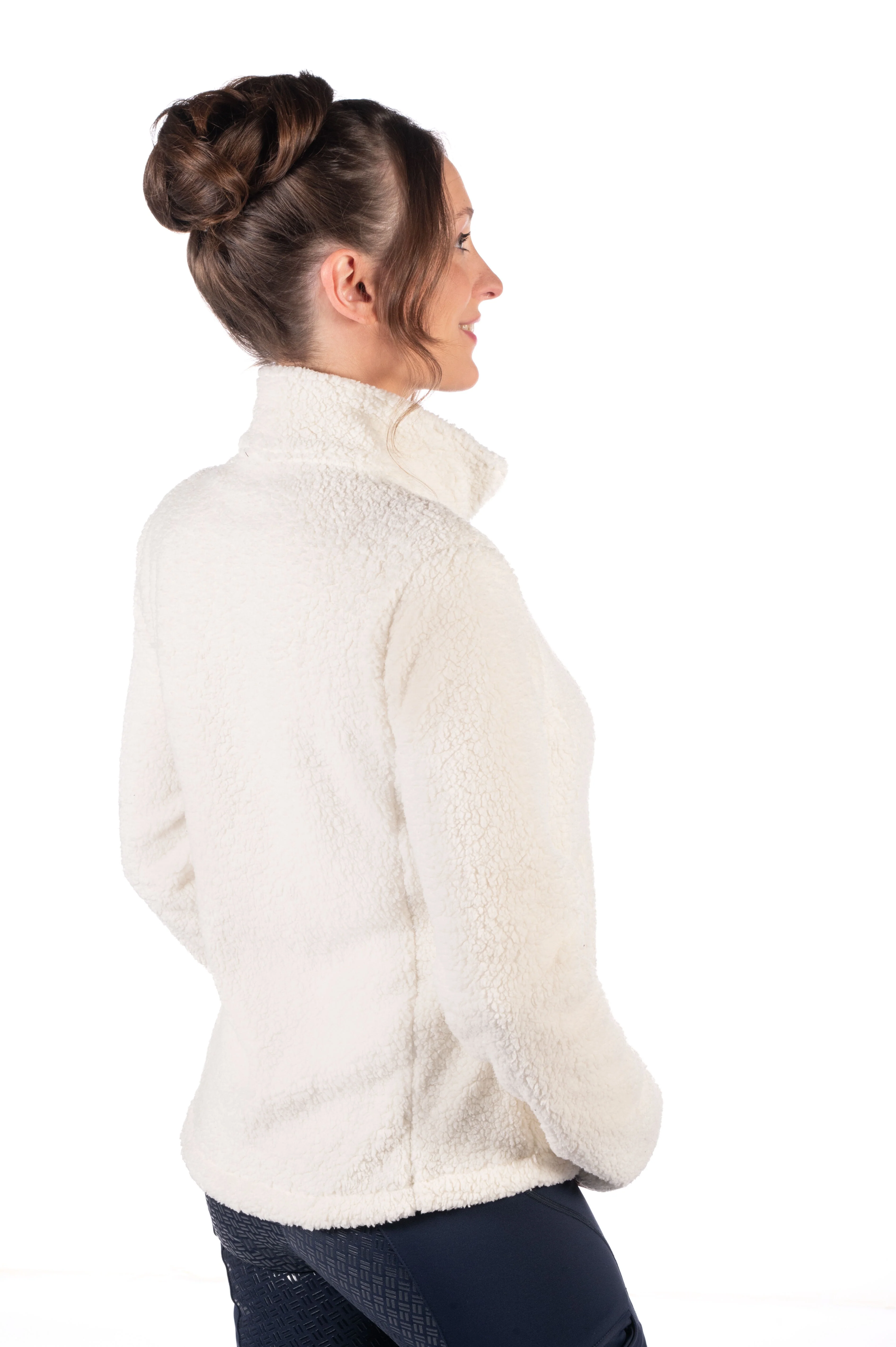 HKM Ladies Teddy Jacket -Cloud- - Image 3
