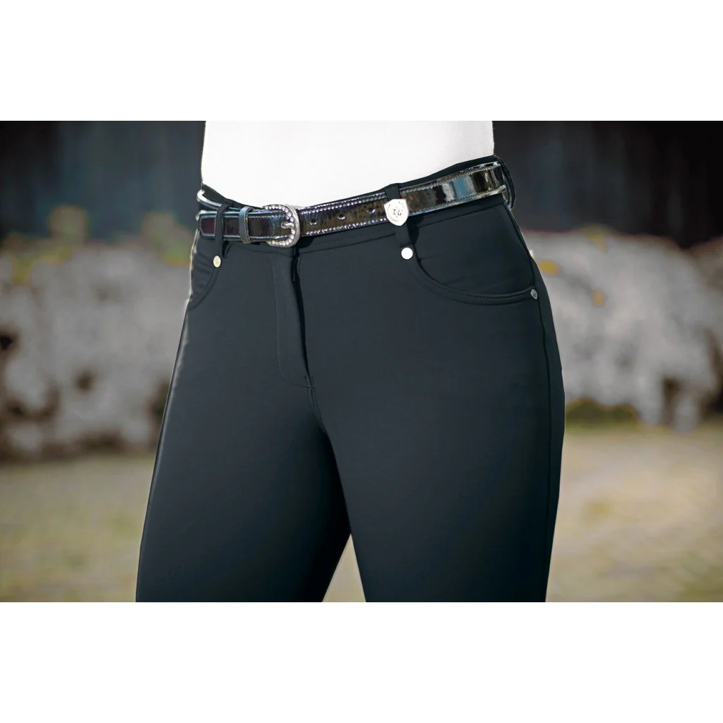 HKM LG Basic Silicone Knee Patch Riding Breeches - Image 2