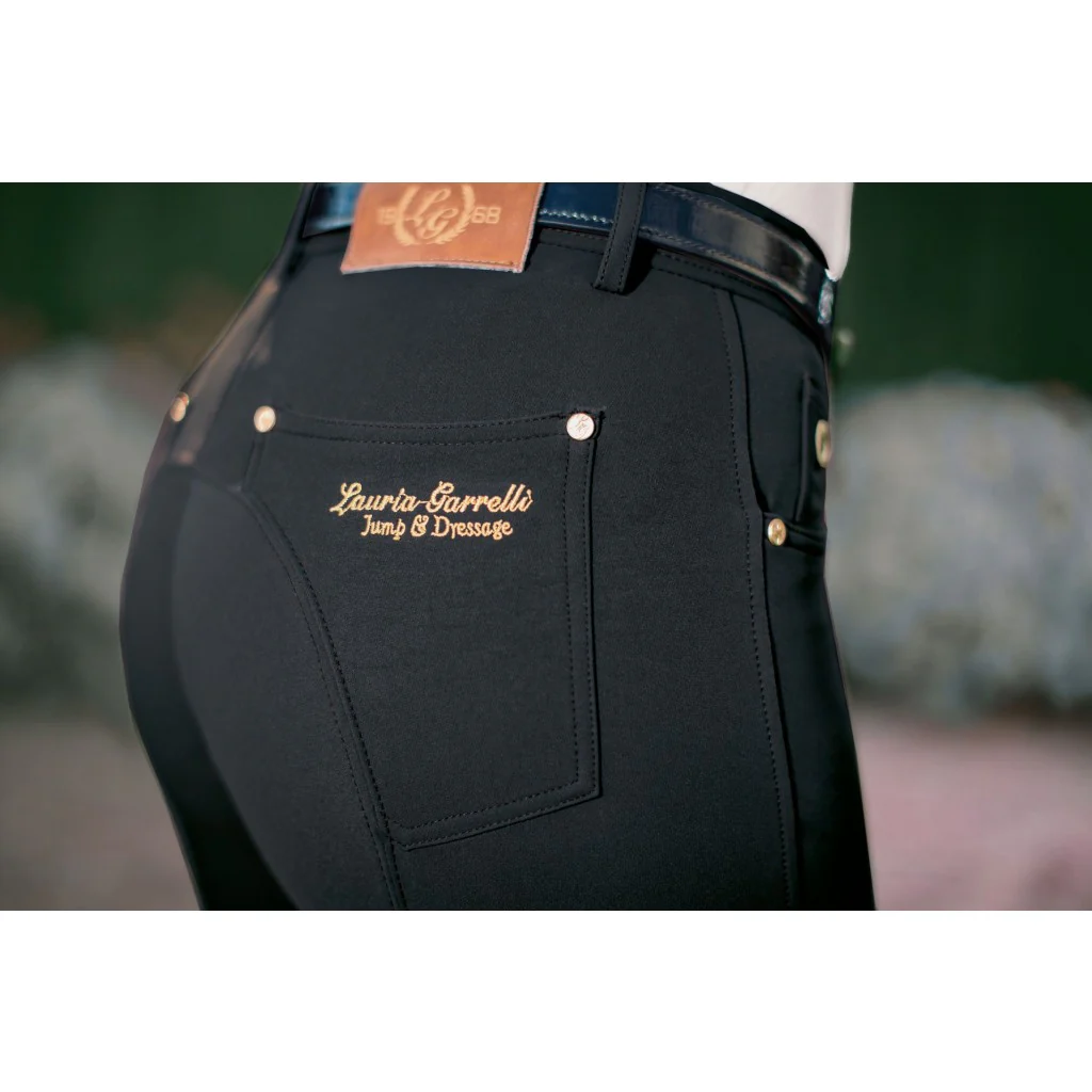 HKM LG Basic Silicone Knee Patch Riding Breeches - Image 3