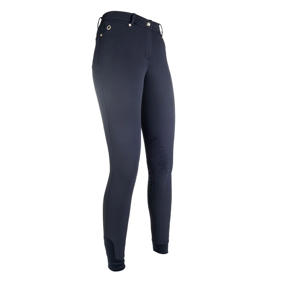 HKM LG Basic Silicone Knee Patch Riding Breeches - Image 5