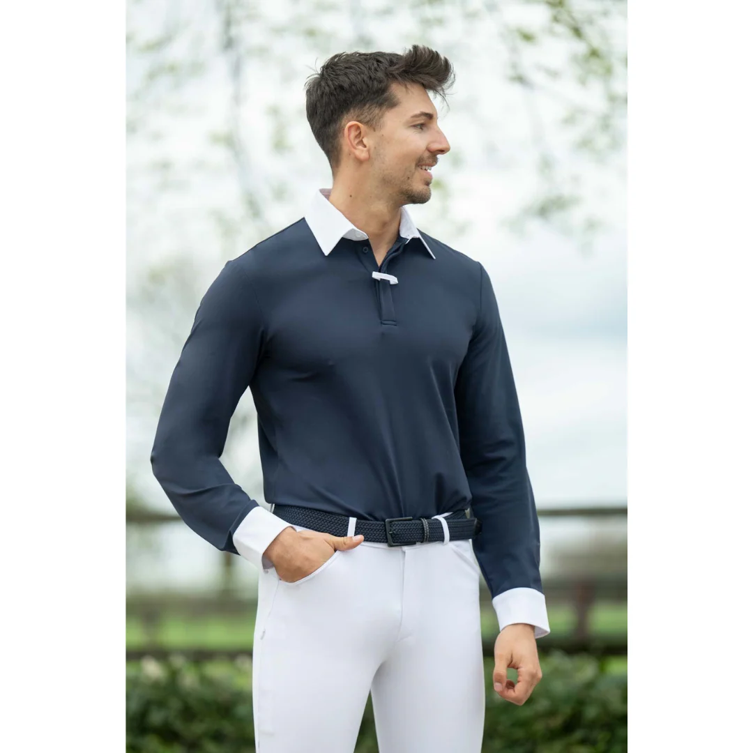 HKM Men's Long Sleeve Competition Shirt -Davie- - Image 6