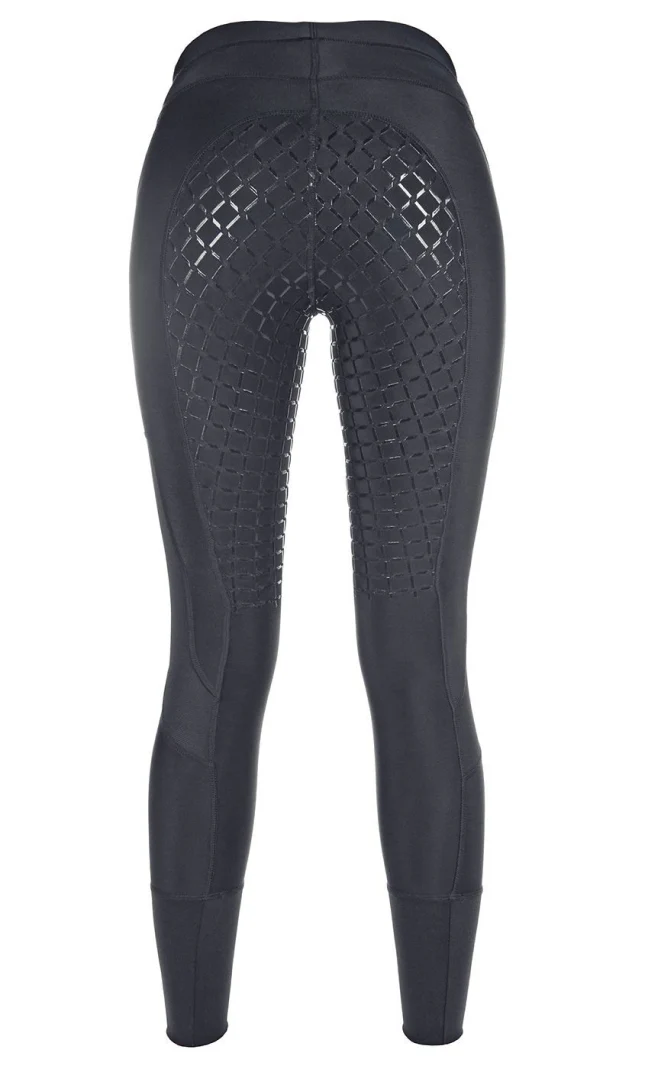 HKM Silicone Full Seat Mesh Riding Leggings - Image 2
