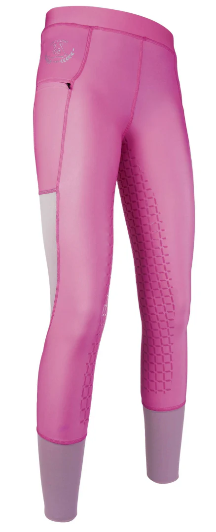 HKM Silicone Full Seat Mesh Riding Leggings - Image 7