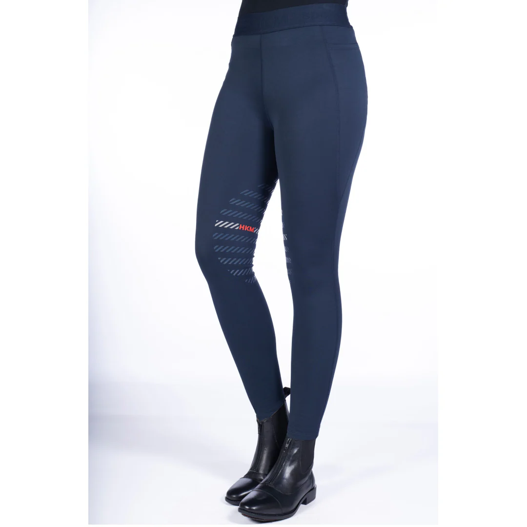 HKM Sports Silicone Knee Patch Riding Leggings - Image 11