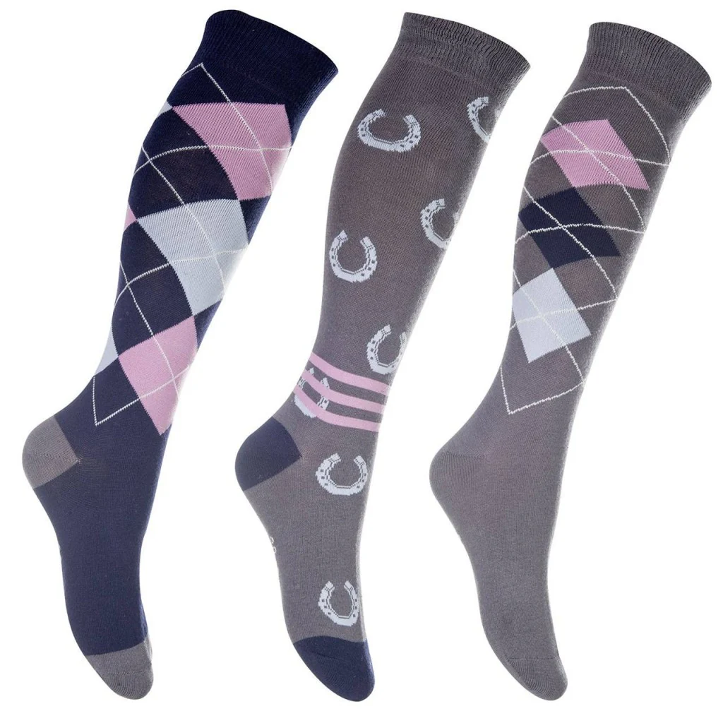 HKM Riding Socks -Cardiff- Set of 3 - Image 3