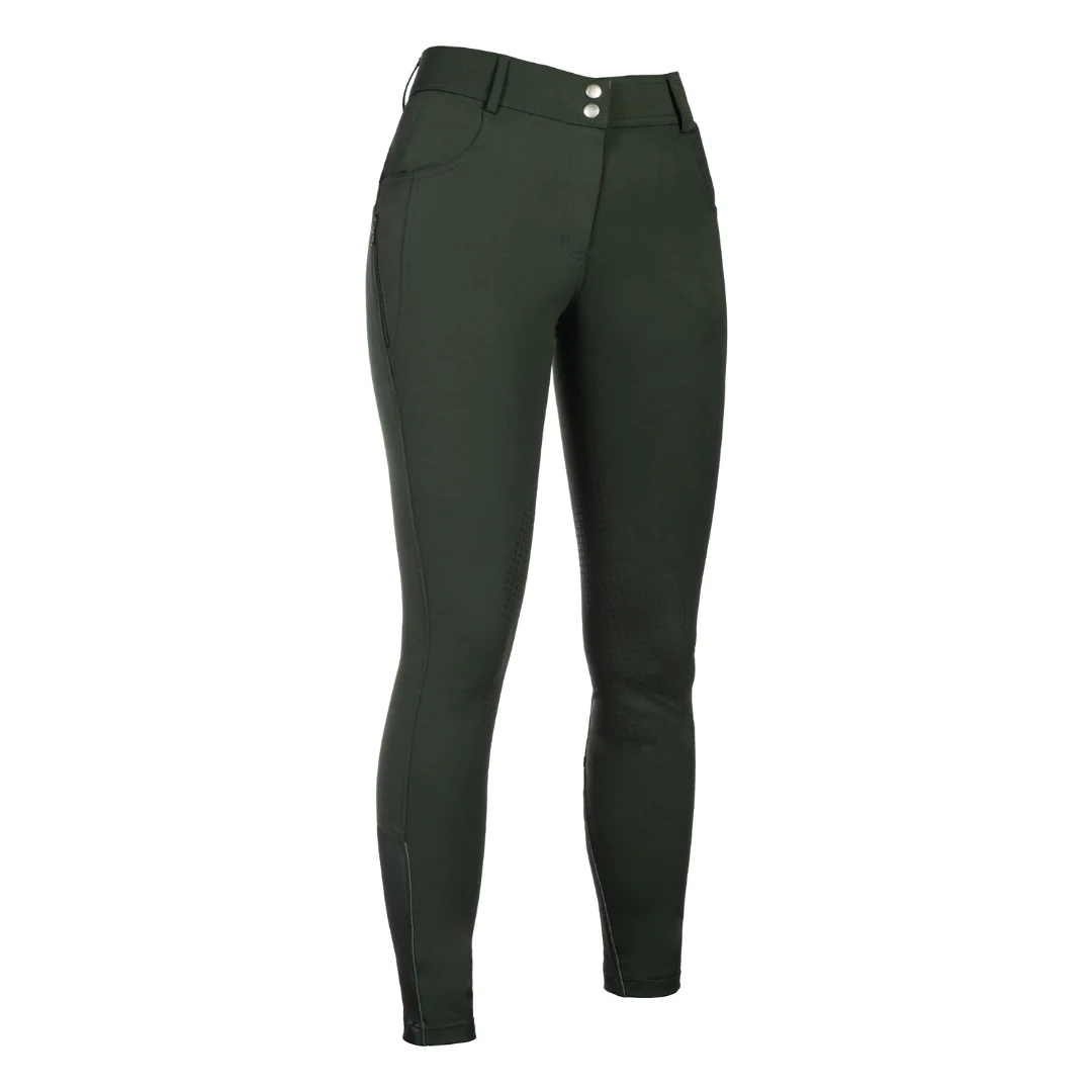 HKM Women's Knee Patch Breeches -Ari Mid Rise- - Image 5
