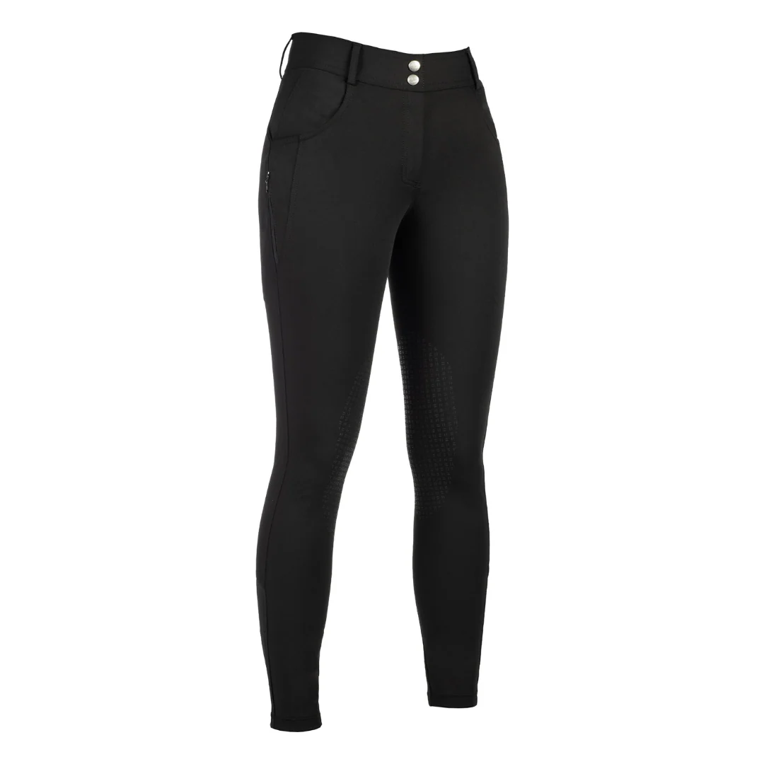 HKM Women's Knee Patch Breeches -Ari Mid Rise- - Image 8