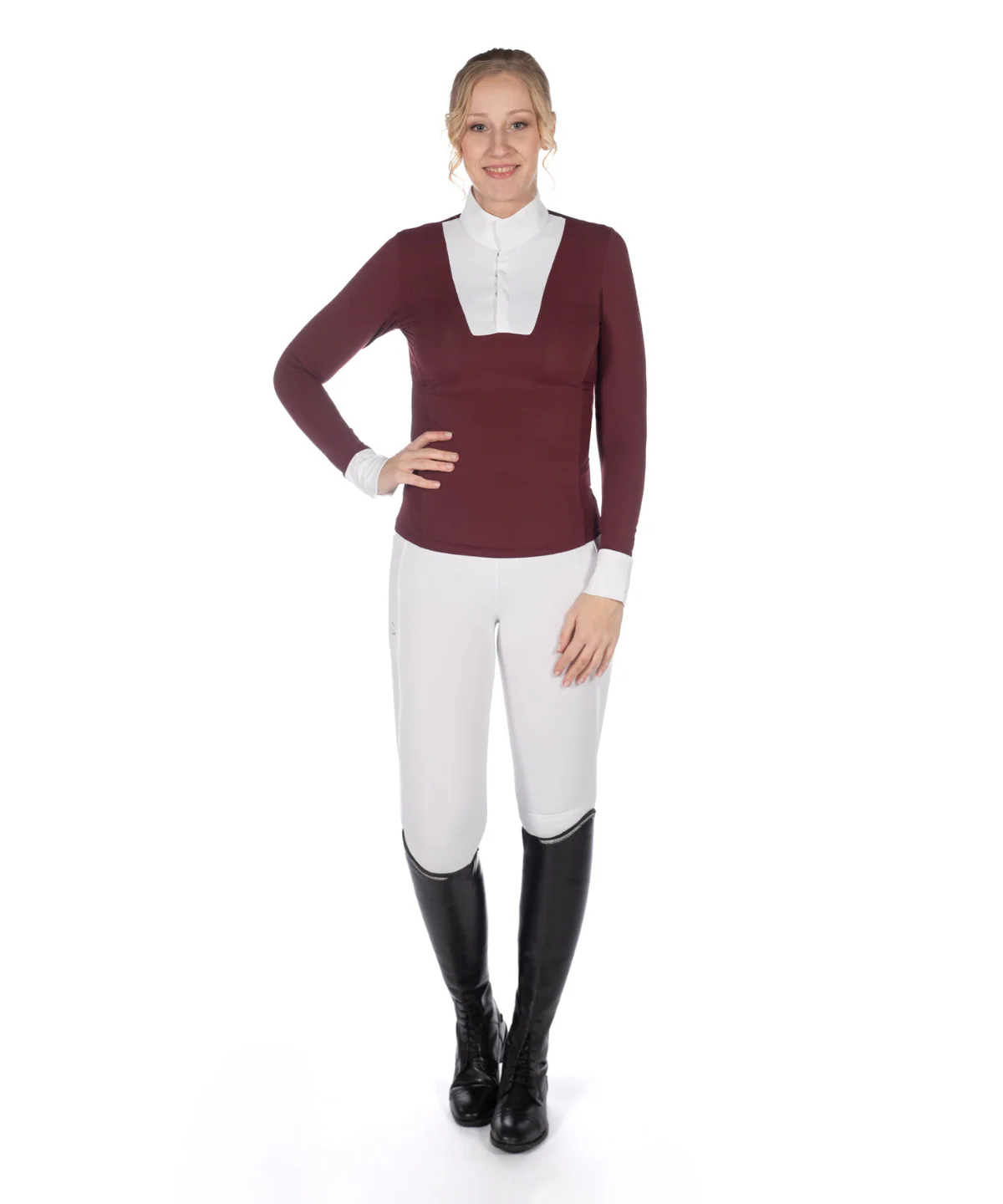 HKM Women's Long Sleeve Competition Shirt -Virginia- - Image 18