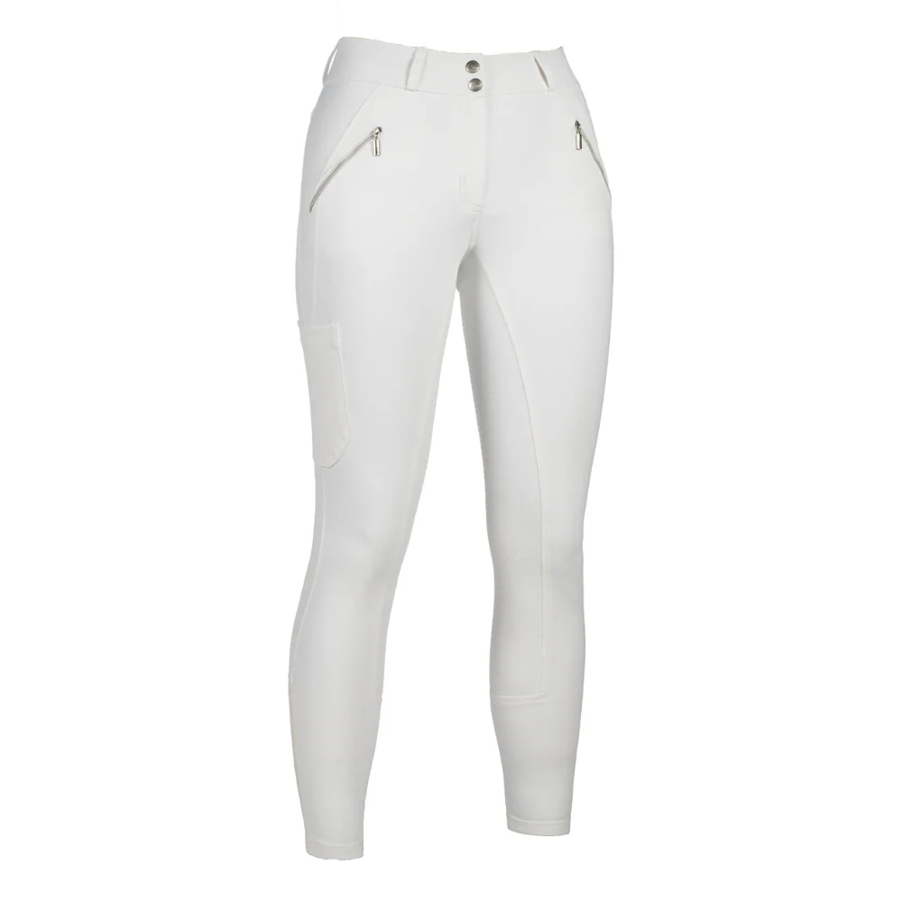 HKM Women's Silicone Full Seat Riding Breeches -Lia High Waist-
