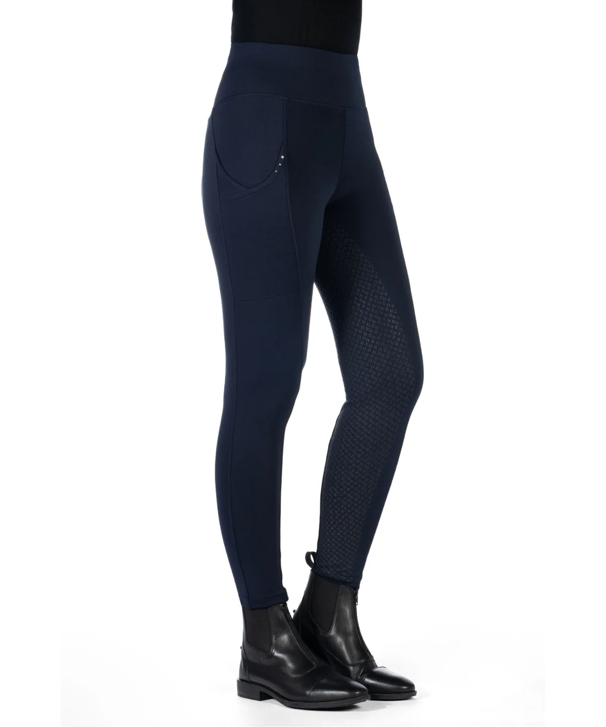 HKM Women's Silicone Full Seat Riding Tights -Cosy II- Style - Image 4