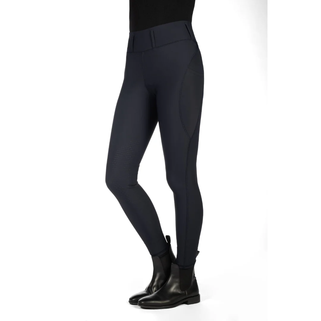 HKM Women's Silicone Knee Patch Riding Leggings -Jil High Waist- - Image 12