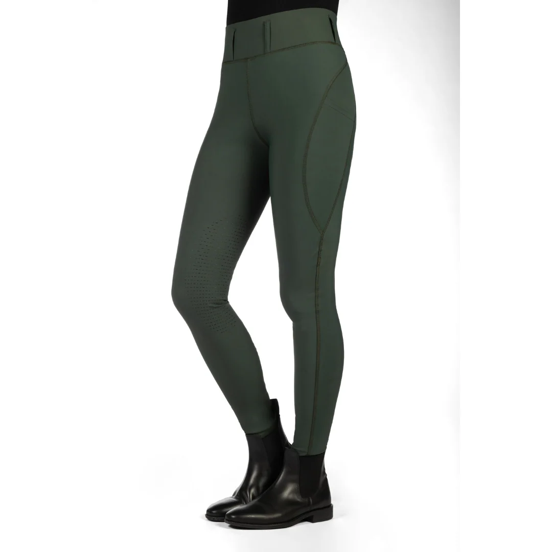 HKM Women's Silicone Knee Patch Riding Leggings -Jil High Waist- - Image 6