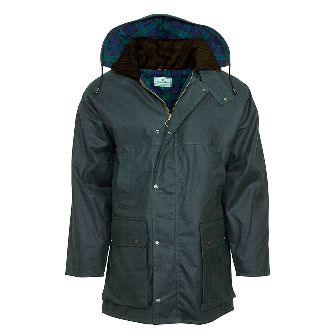 Hoggs of Fife Men's Padded Wax Jacket - Image 4
