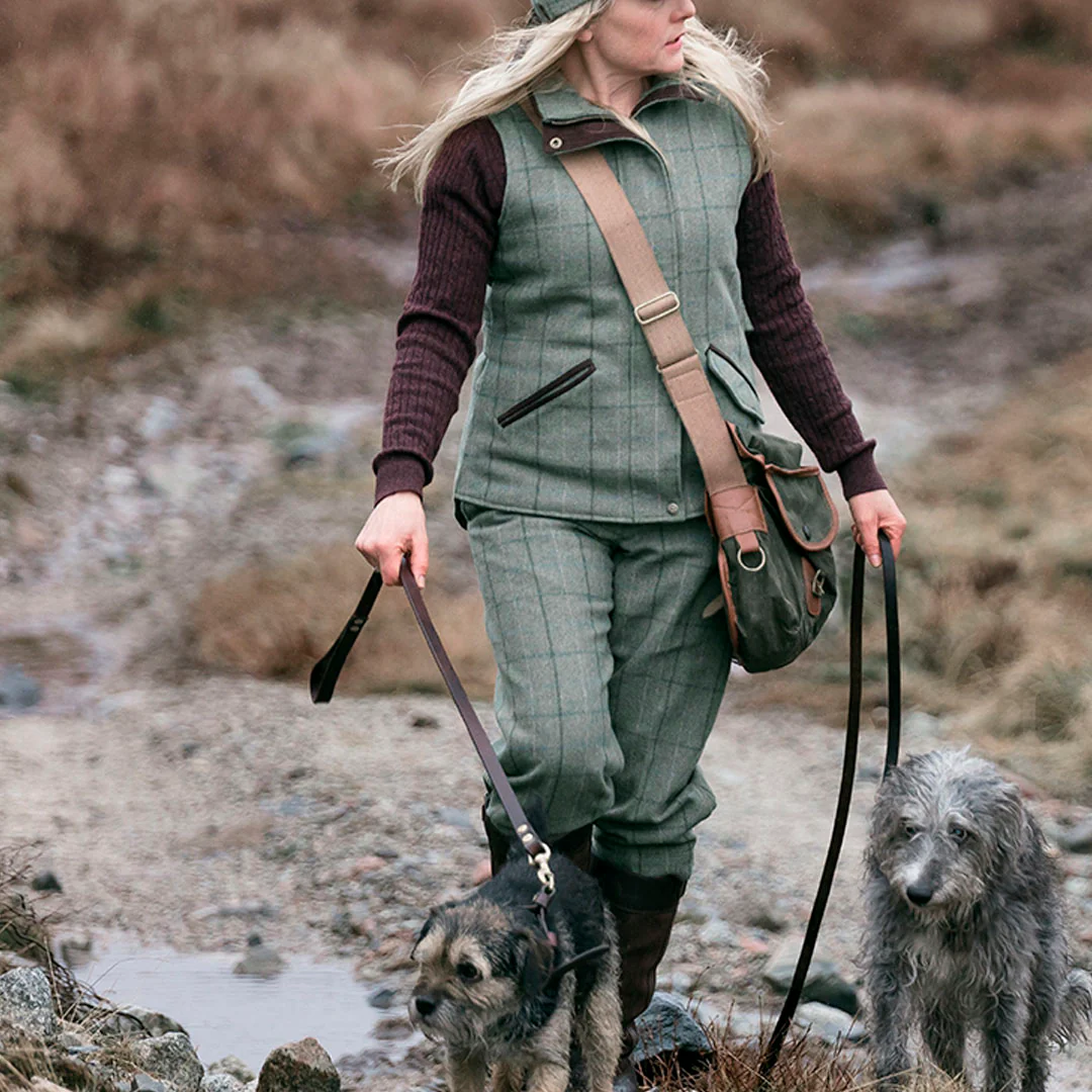 Hoggs of Fife Roslin Ladies Technical Tweed Waistcoat - Image 2