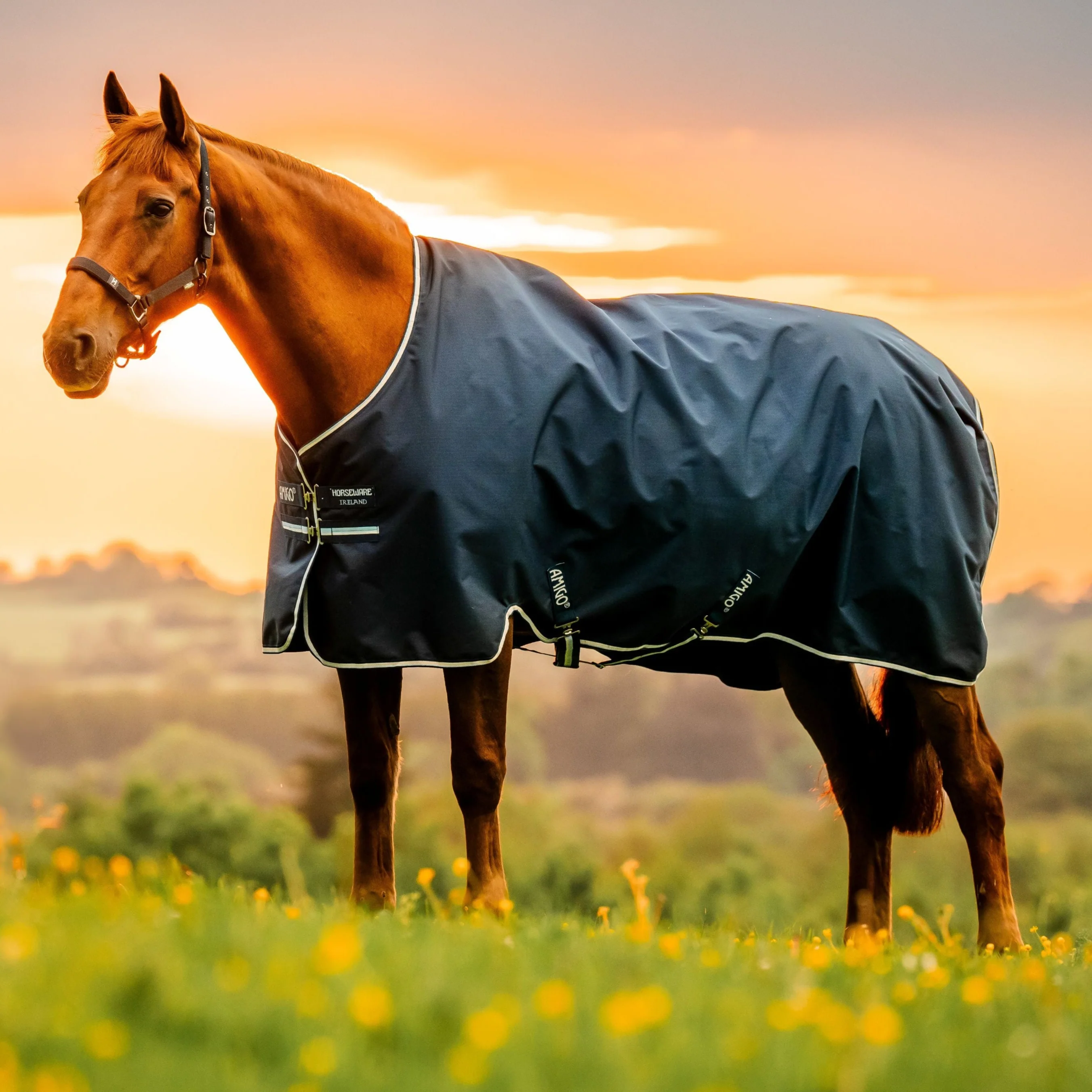 Horseware Ireland Amigo Ripstop 900D 50g Pony Turnout Rug - Image 6