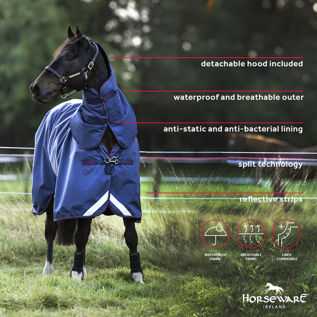 Horseware Irelanc Rambo Optimo Turnout (0g Outer with 400g Liner) - Image 17