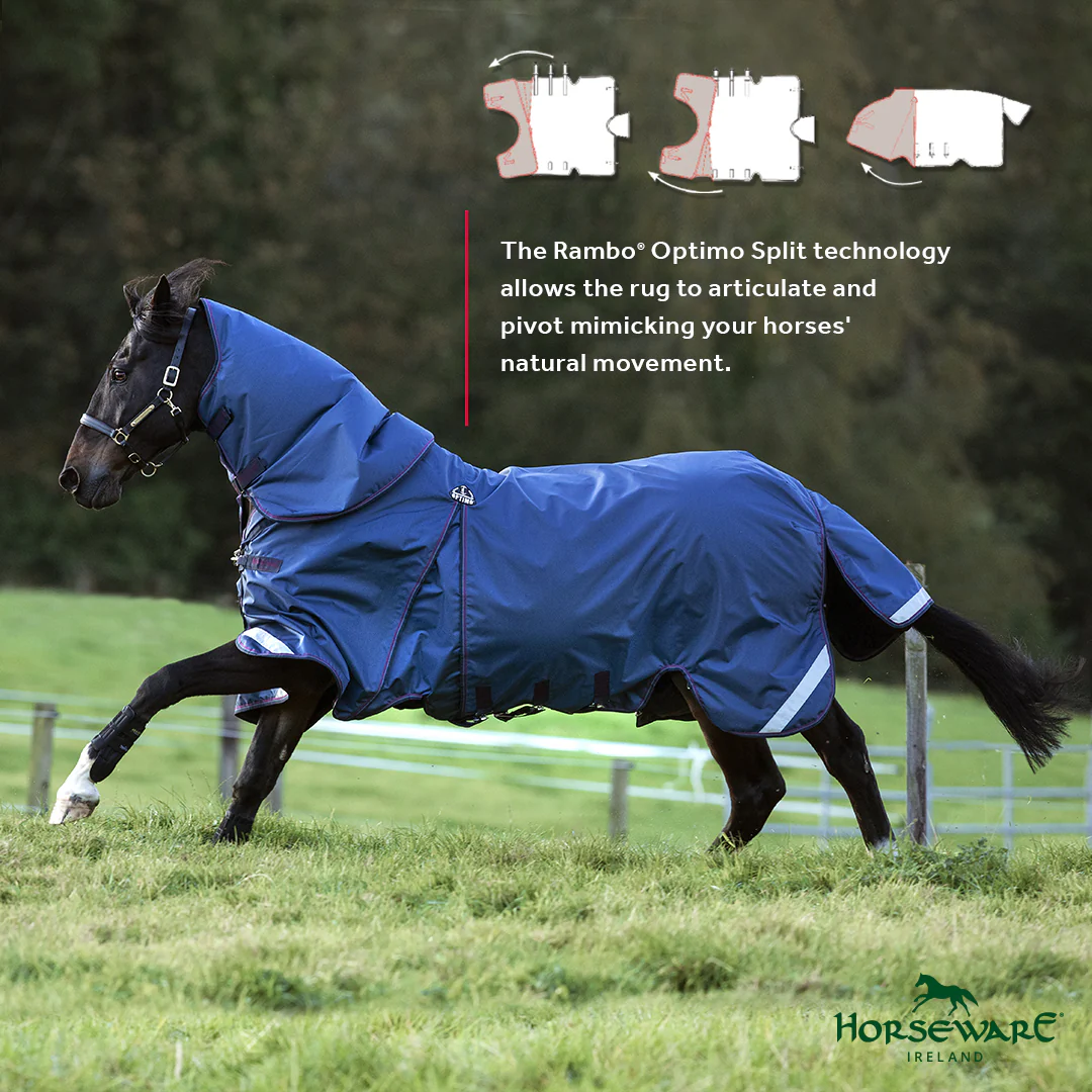 Horseware Irelanc Rambo Optimo Turnout (0g Outer with 400g Liner) - Image 18