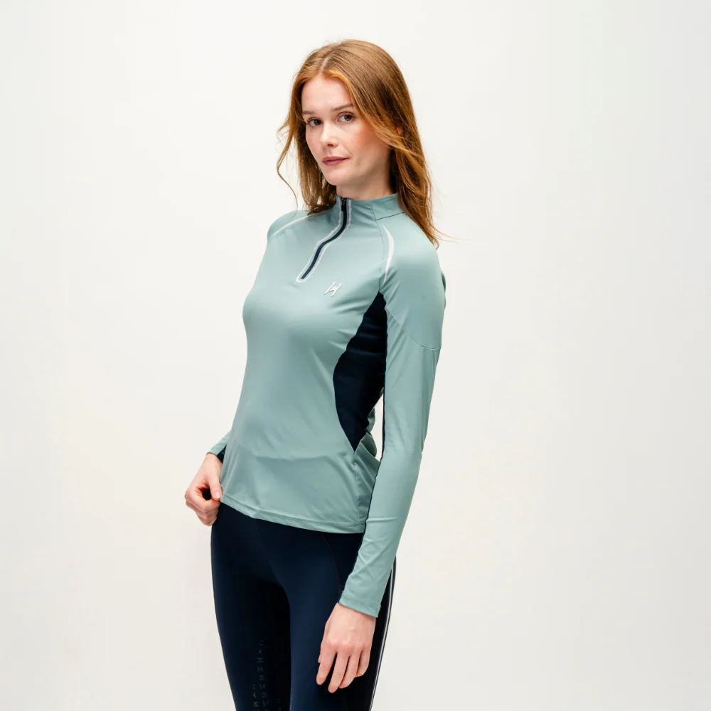 Horseware Ireland Stamina Long Sleeve 1/4 Zip Top - Image 12