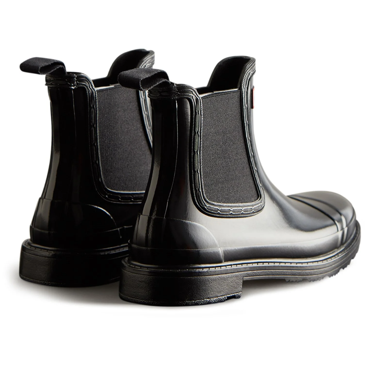 Hunter Women Commando Gloss Chelsea Boots - Image 2