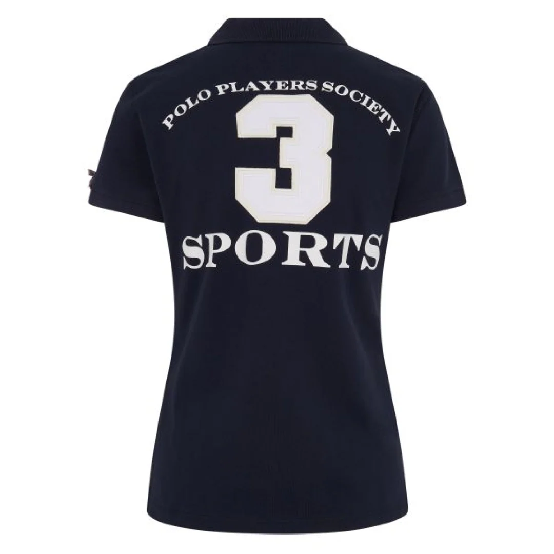 HV Polo Women's Favouritas EQ Blue Short Sleeve Polo Shirt - Image 2