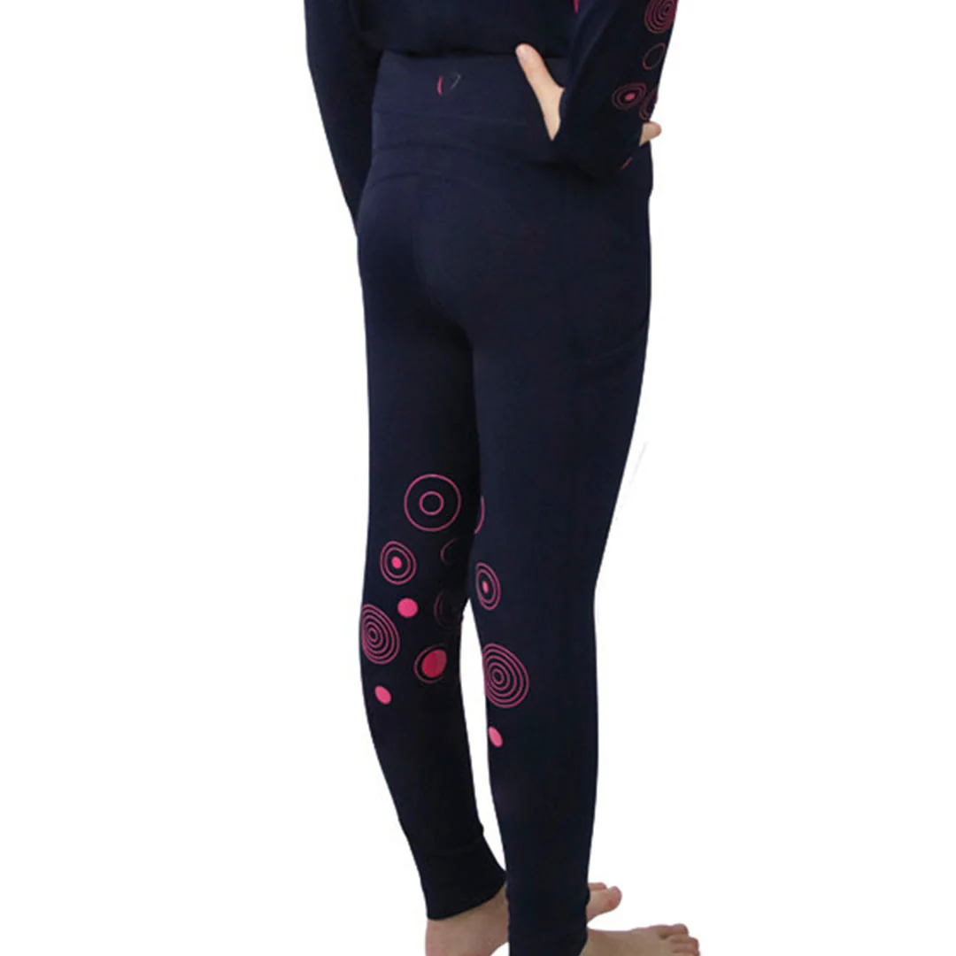 Hy Equestrian DynaMizs Ecliptic Junior Knee Grip Riding Tights - Image 11