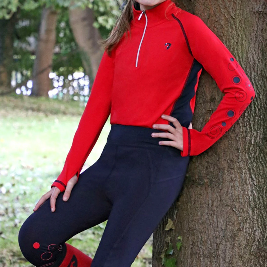 Hy Equestrian DynaMizs Ecliptic Junior Knee Grip Riding Tights - Image 18