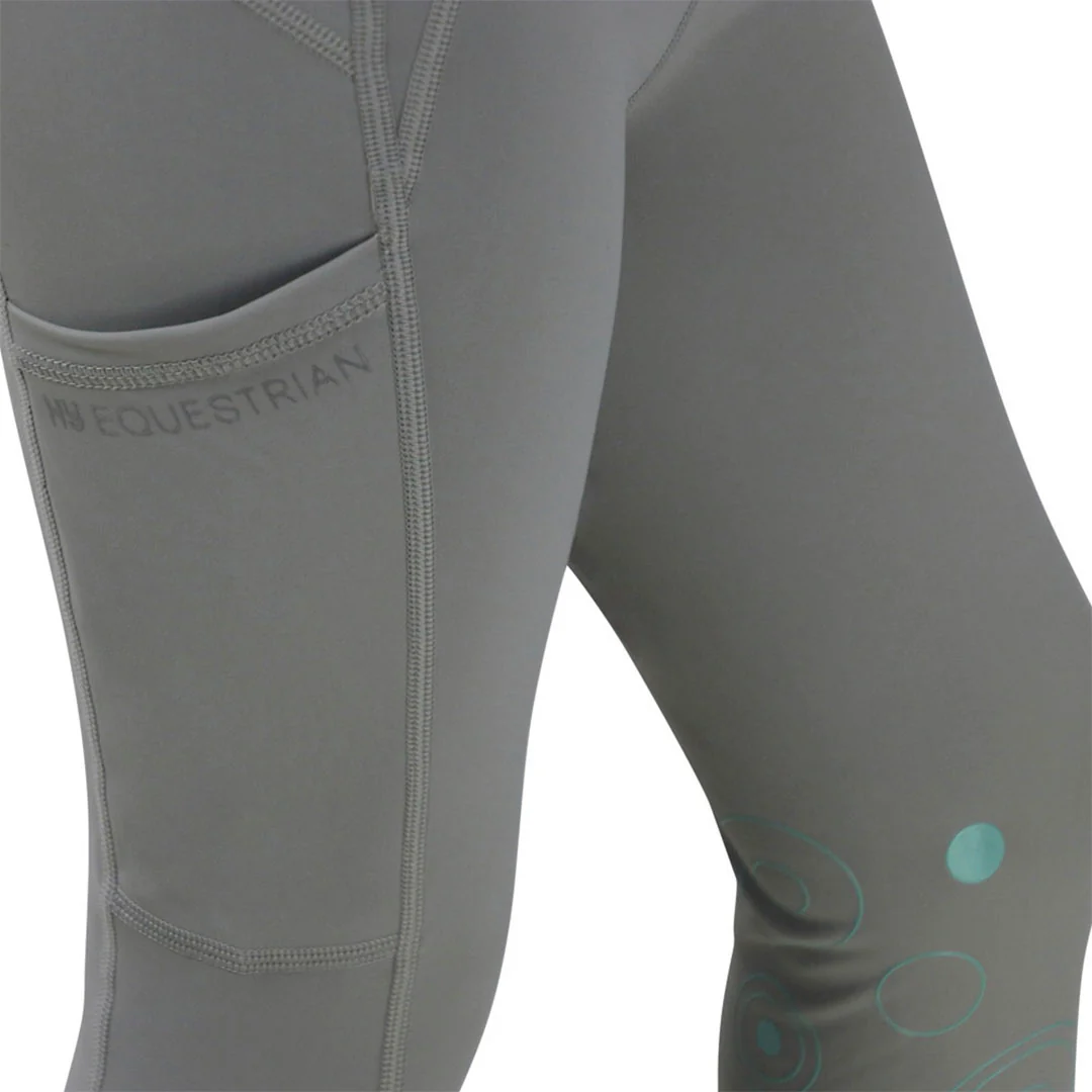 Hy Equestrian DynaMizs Ecliptic Junior Knee Grip Riding Tights - Image 6